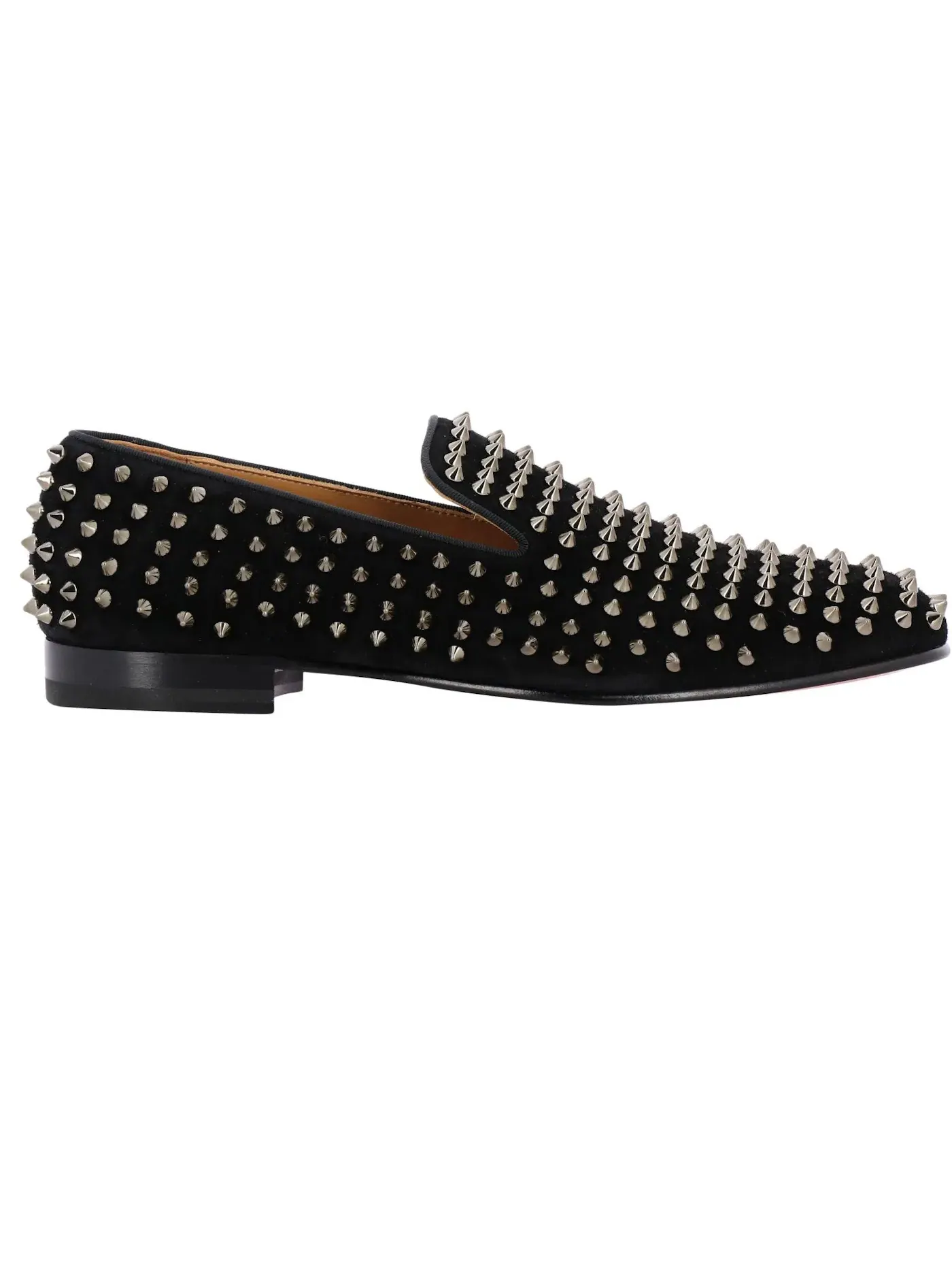 Мужские лоферы с шипами Christian Louboutin Rollerboy Spikes Flat — изображение 1 из 1, черный