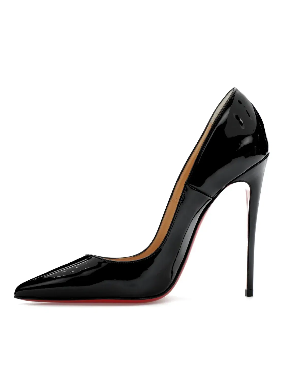Женские туфли на каблуке с острым мысом So Kate Christian Louboutin — изображение 3 из 4, черный/красный