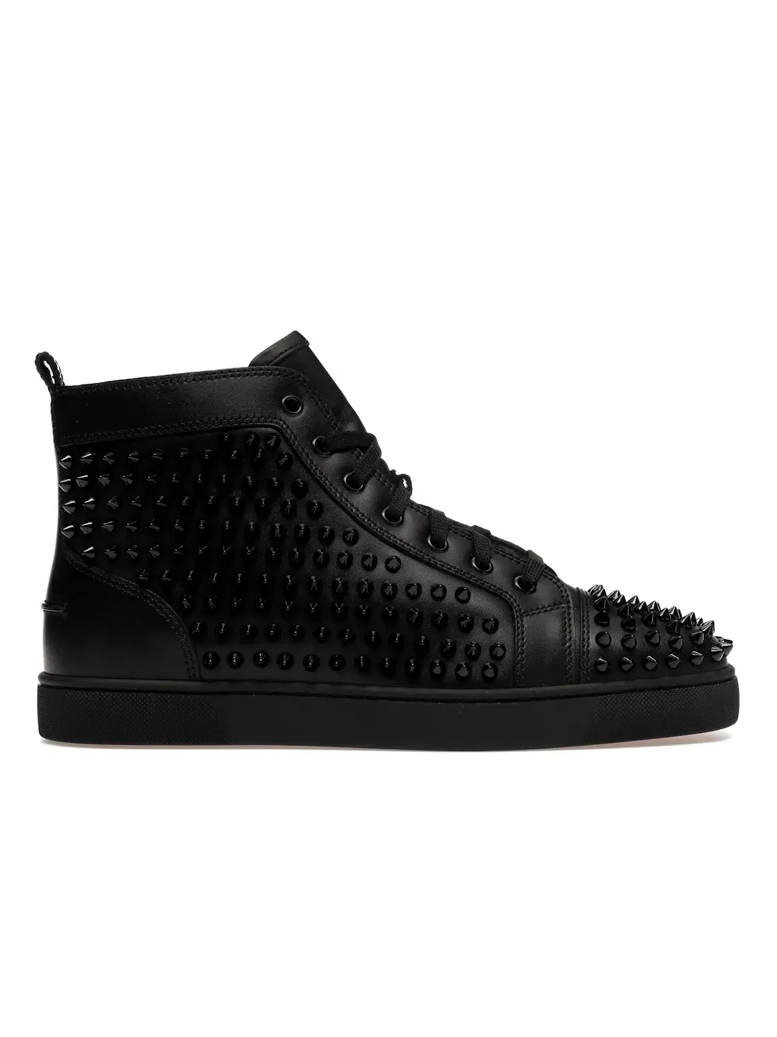 Мужские кроссовки с шипами Christian Louboutin Spikes High — изображение 1 из 4, черный/черный