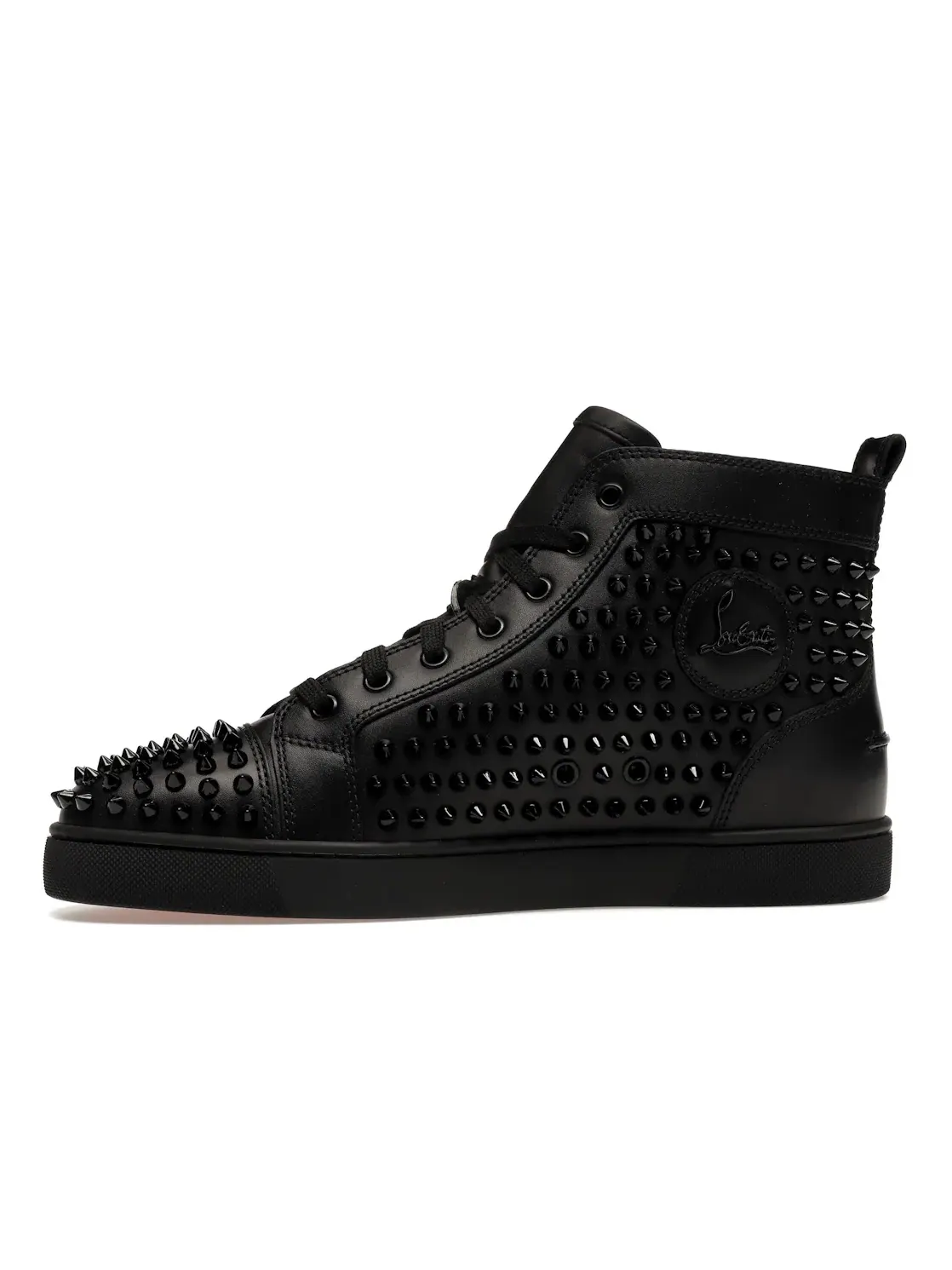 Мужские кроссовки с шипами Christian Louboutin Spikes High — изображение 3 из 4, черный/черный