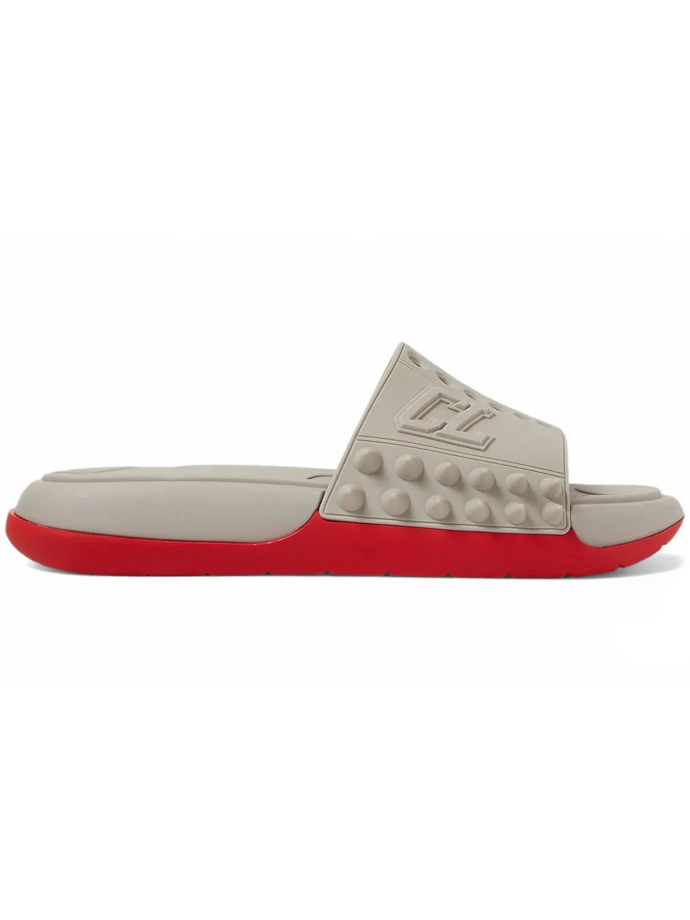 Мужские шлепанцы Take It Easy Flat Christian Louboutin, Goose — изображение 1 из 1