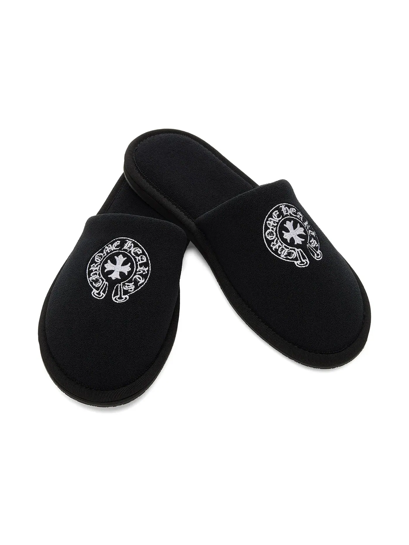 Мужские тапочки Chrome Hearts Hotel Slippers — изображение 1 из 2, черный