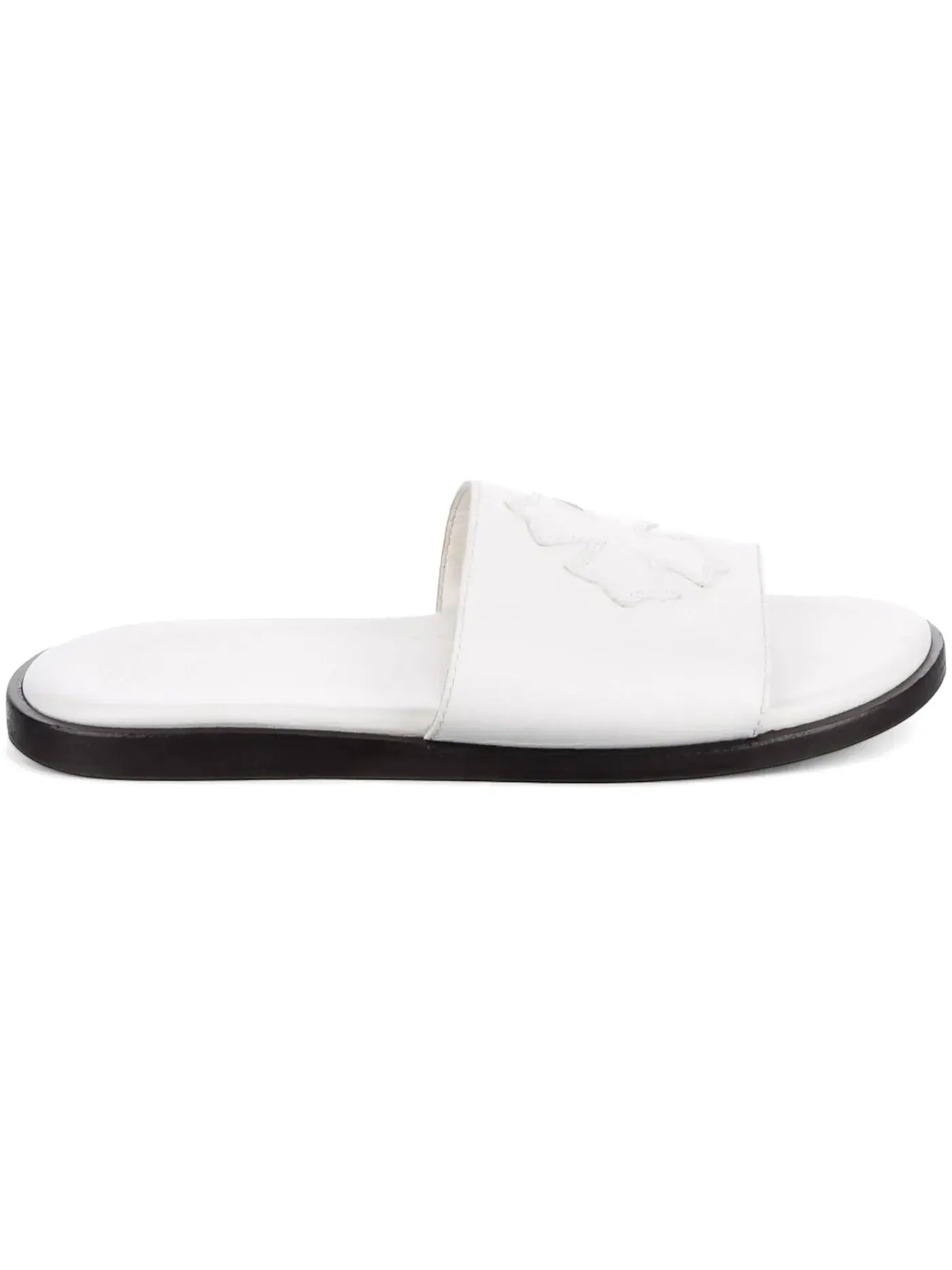 Мужские шлепанцы Chrome Hearts Leather Slides — изображение 1 из 2, белый
