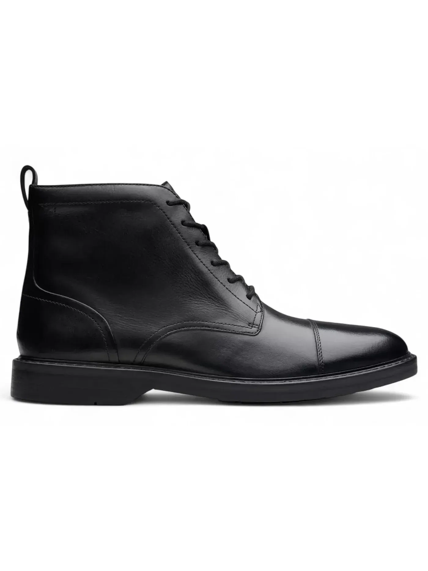 Мужские ботинки из кожи Clarks Aldwin Cap — изображение 1 из 1, черный