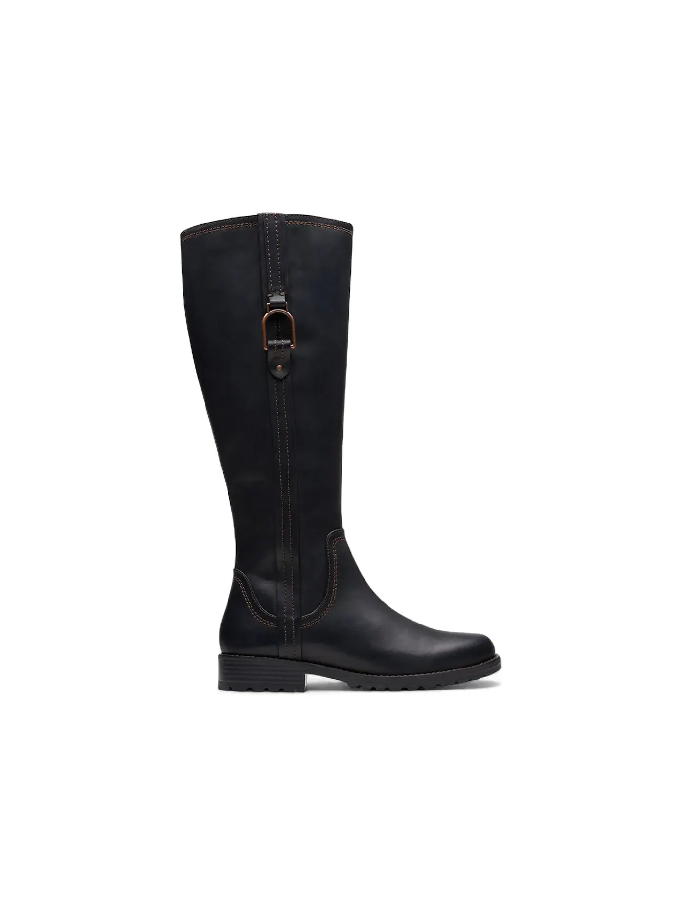 Женские ботинки из кожи Clarks Aspra Hi — изображение 1 из 1, черный