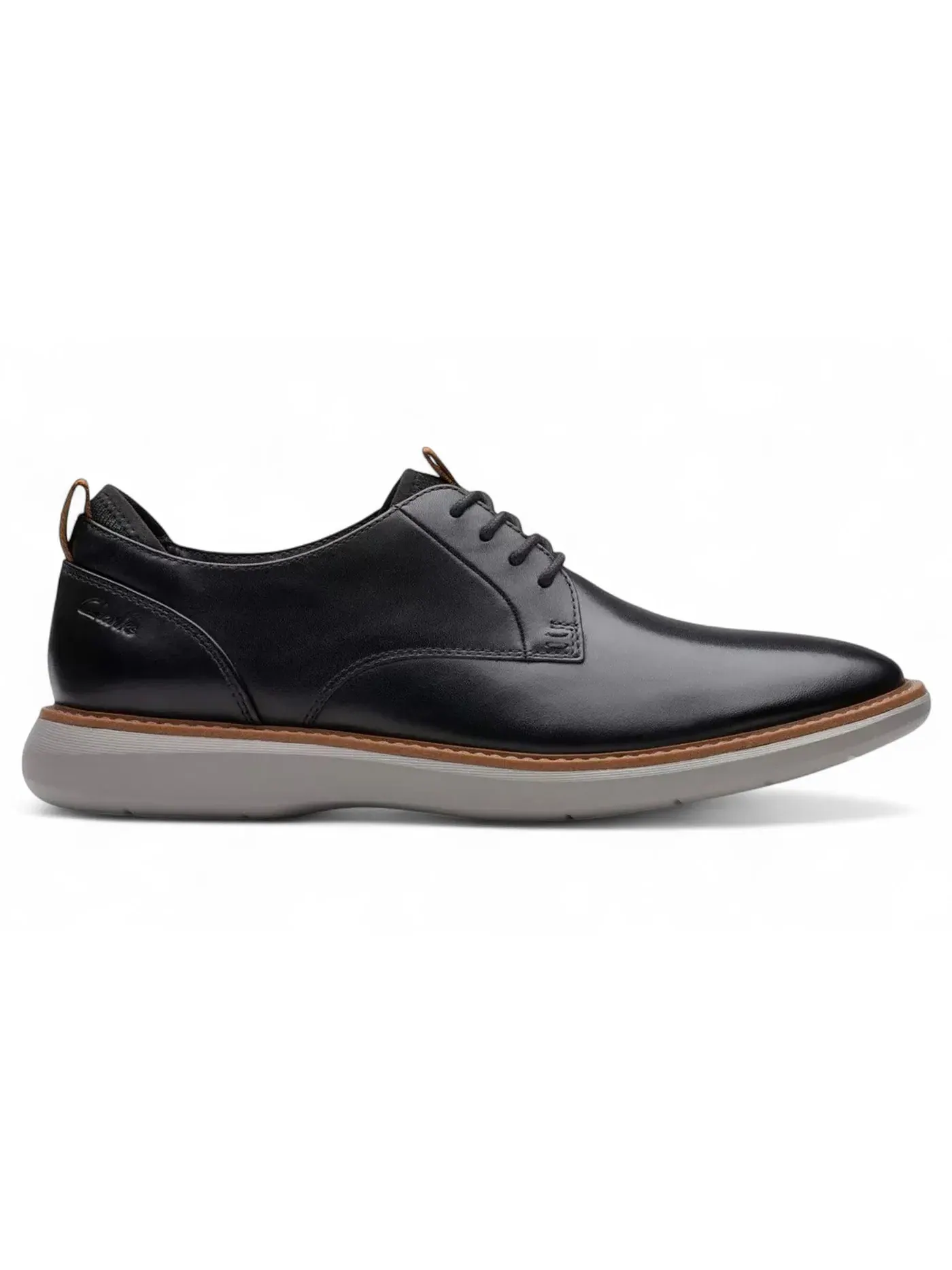 Мужские оксфорды из кожи Clarks Brantin Plain — изображение 1 из 1, черный