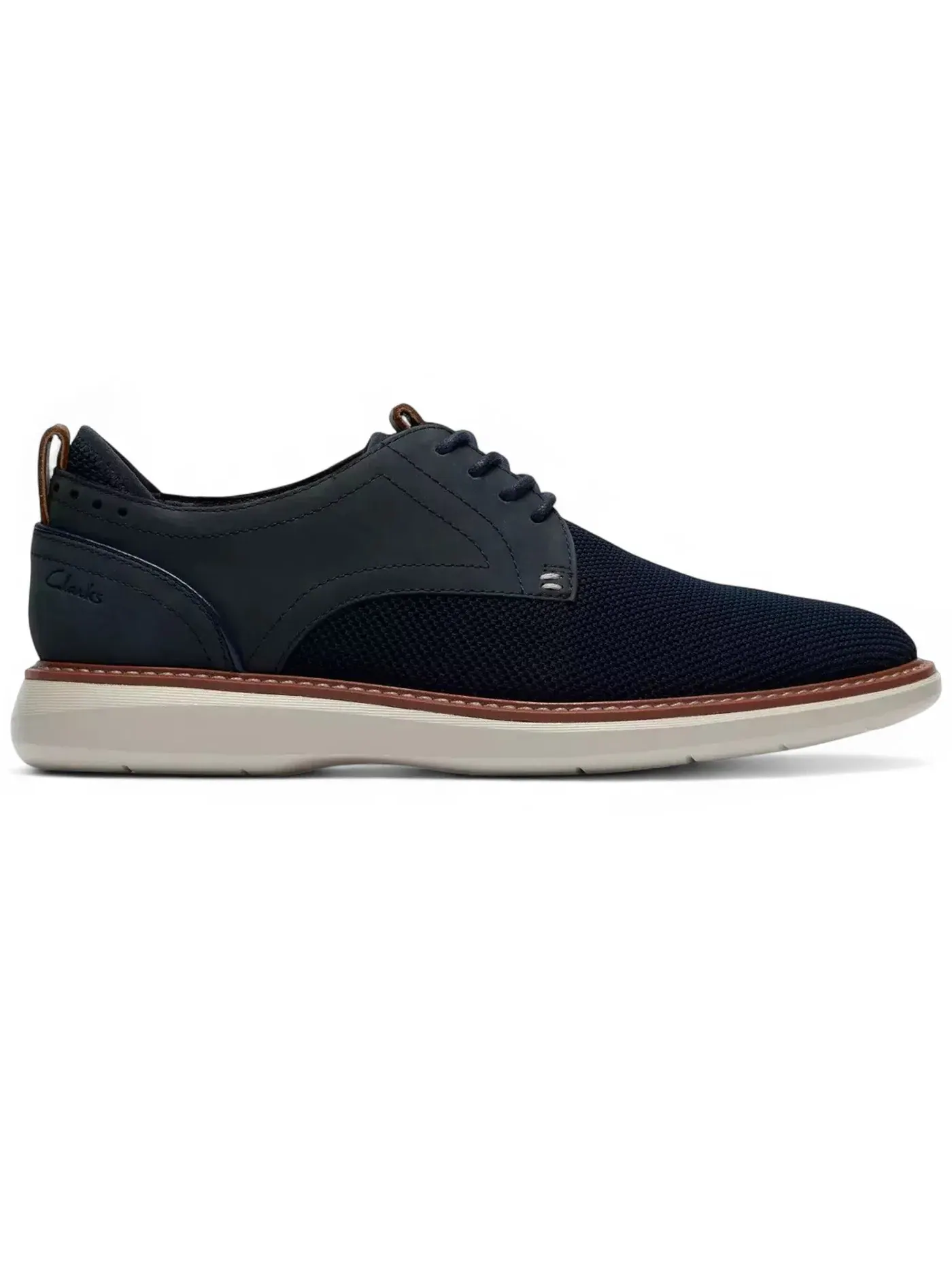 Мужские оксфорды с текстильным верхом Clarks Brantin Plain — изображение 1 из 1, темно-синий