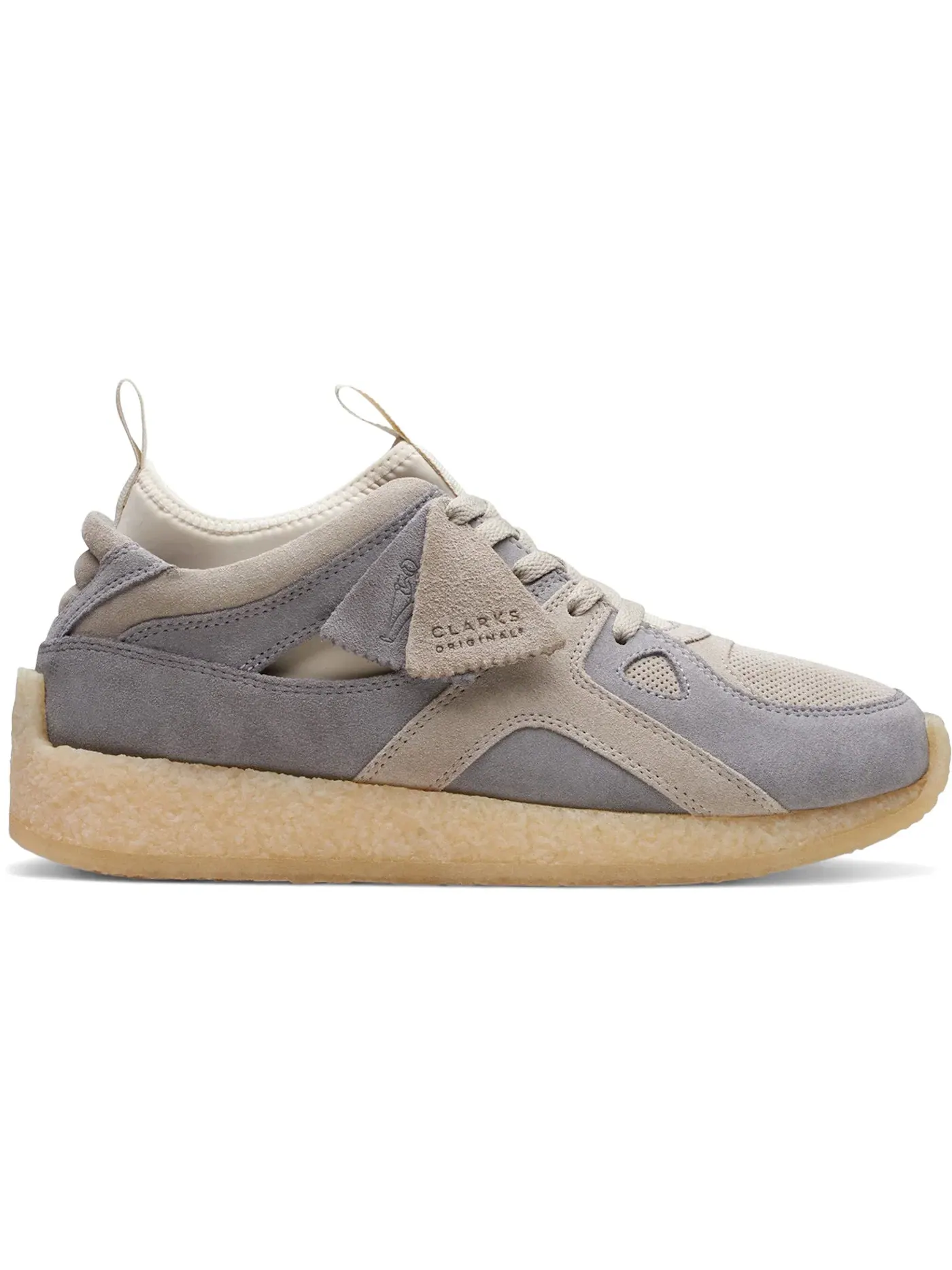Мужские кроссовки Lifestyle с кожаным верхом Clarks Breacon — изображение 1 из 1, серый