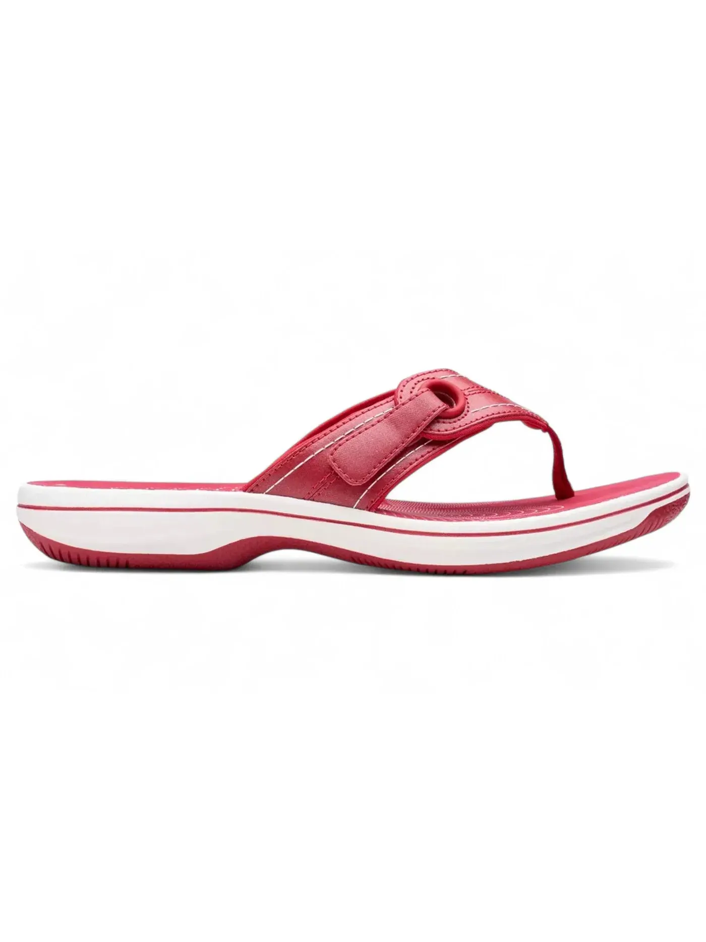 Женские сандалии без каблука Clarks Breeze Reyna — изображение 1 из 1, красный