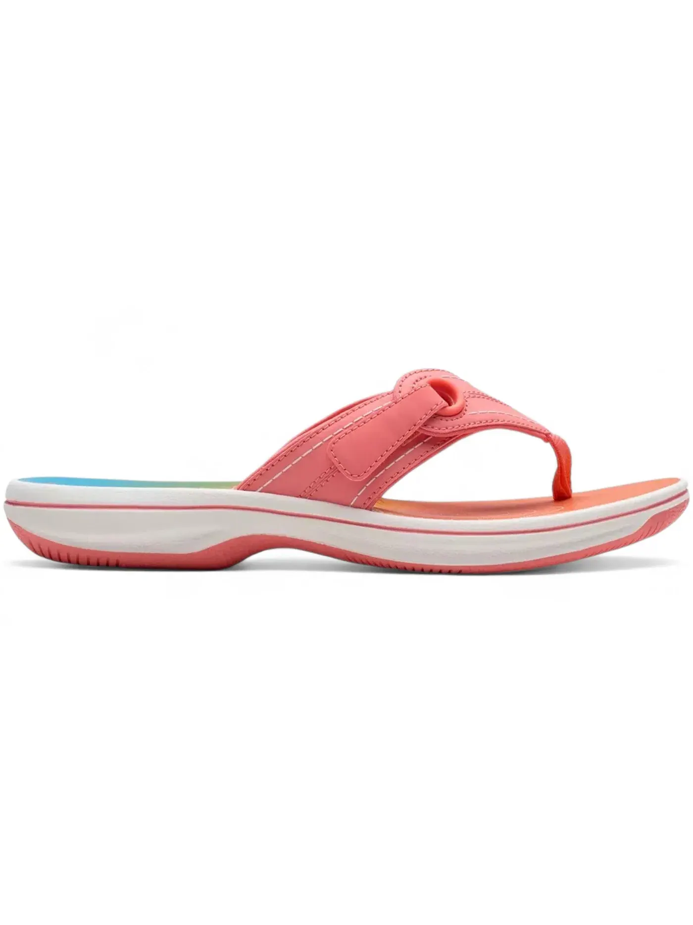 Женские сандалии без каблука Clarks Breeze Reyna — изображение 1 из 1, оранжевый