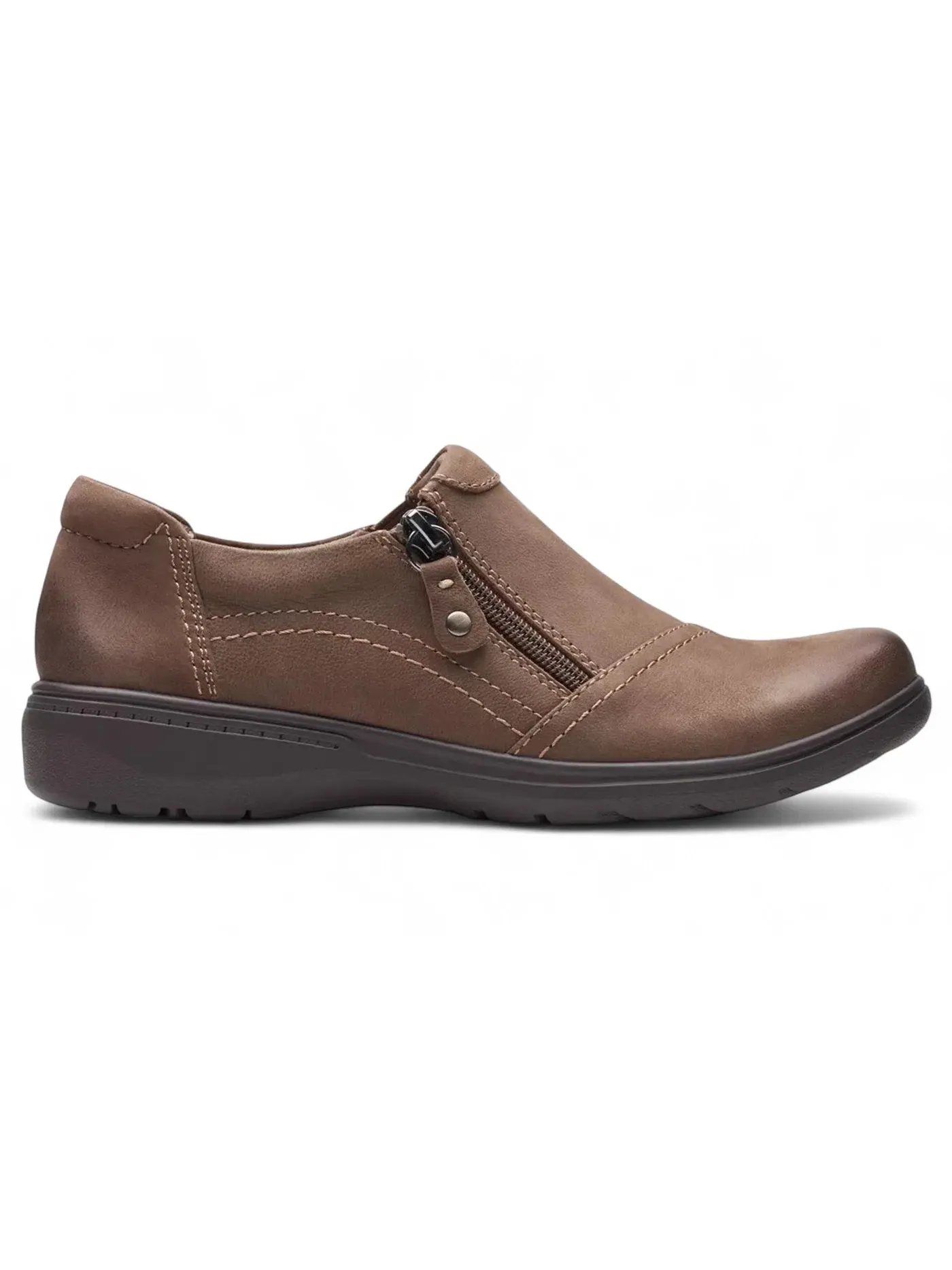 Женские оксфорды с закрытым носком Clarks Carleigh Ray — изображение 1 из 1, тауп