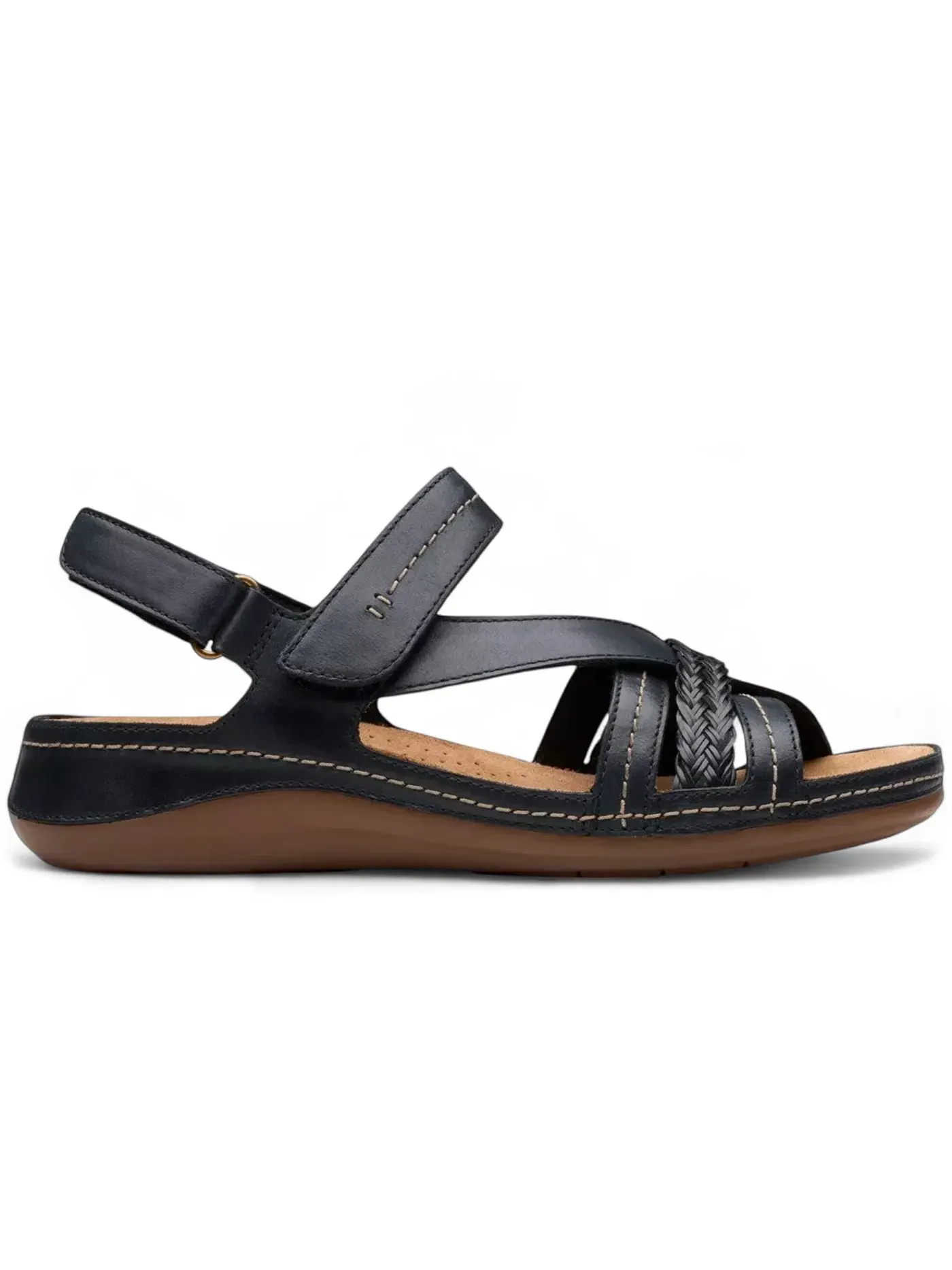Женские сандалии-слайды Clarks Cecily Strap — изображение 1 из 1, черный