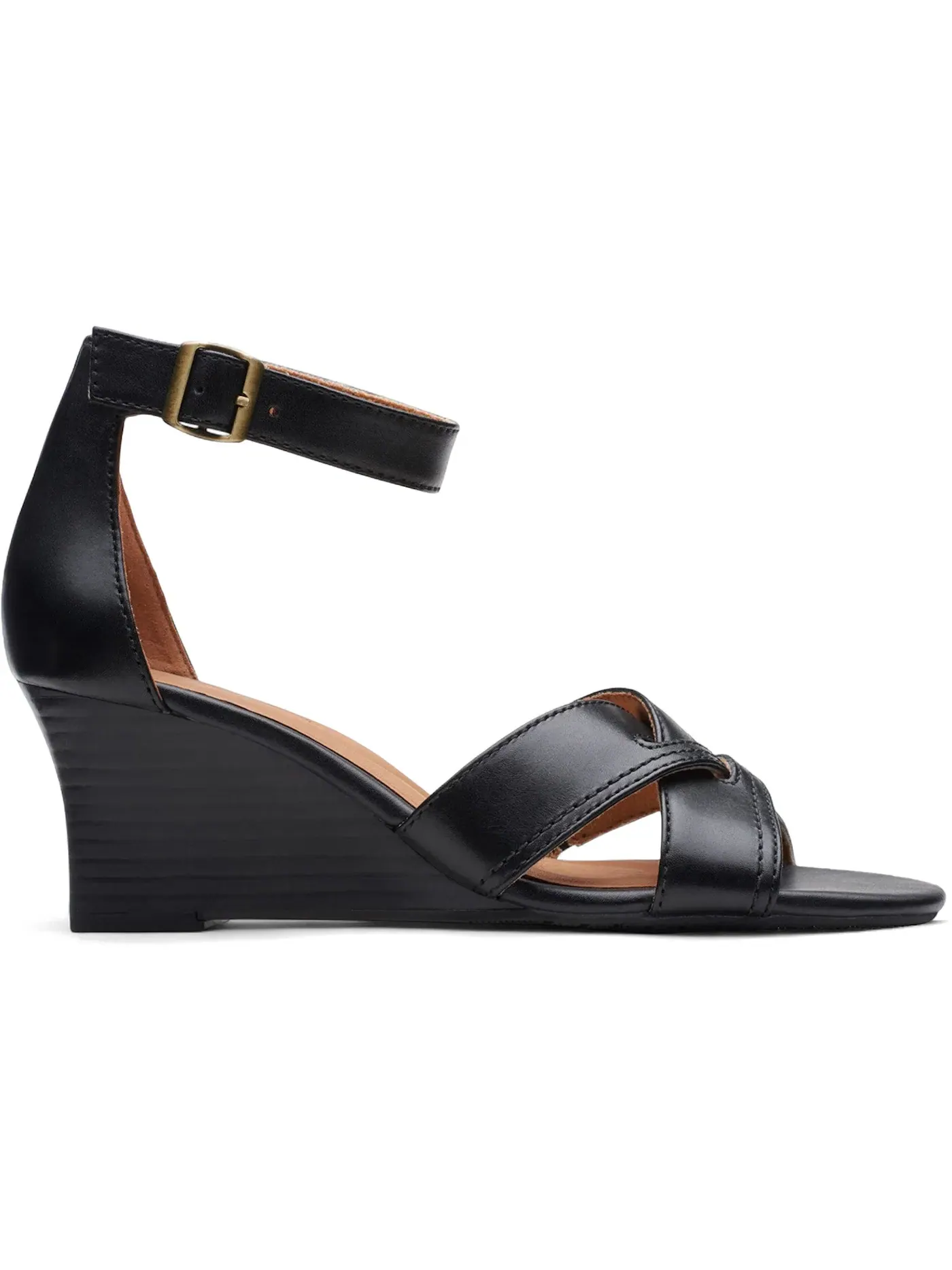 Женские туфли на каблуке из кожи Clarks Cielo Charm — изображение 1 из 1, черный