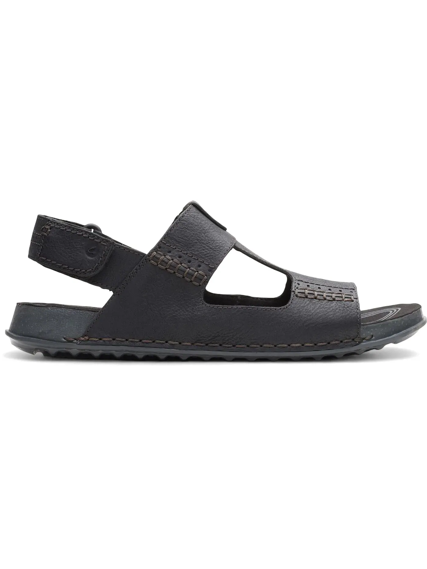 Мужские сандалии кожаные Clarks Crestview Bay Sandals — изображение 1 из 1, черный