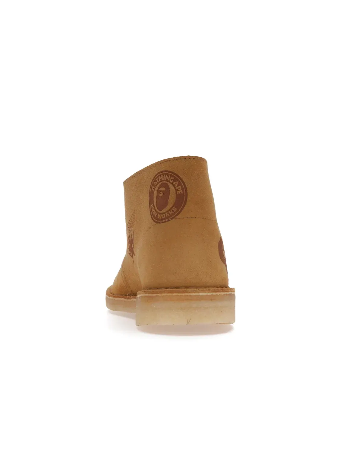 Мужские ботинки с тиснением Clarks Desert Boot — изображение 4 из 4, коричневый