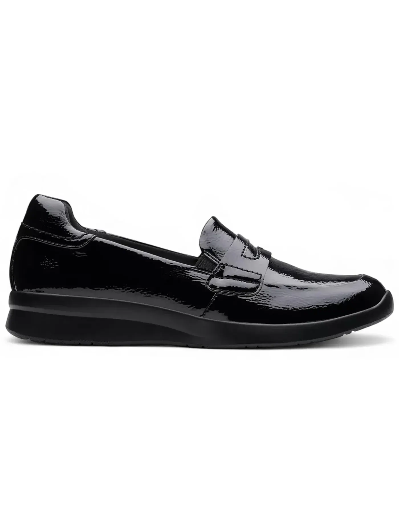 Женские лоферы с принтом Clarks Ellowyn Penny — изображение 1 из 1, черный