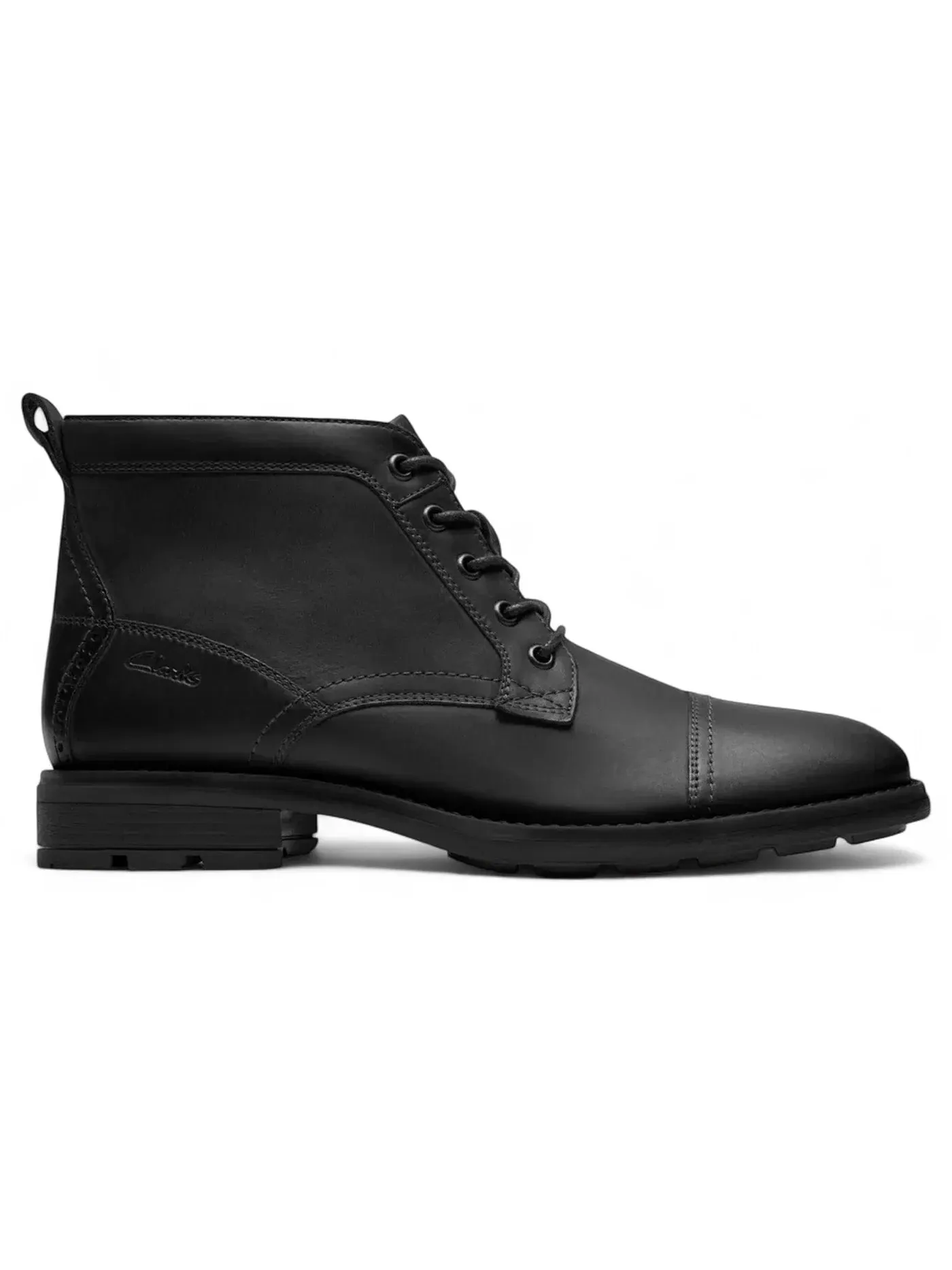 Мужские ботинки с молнией Clarks Emmet Zip — изображение 1 из 1, черный