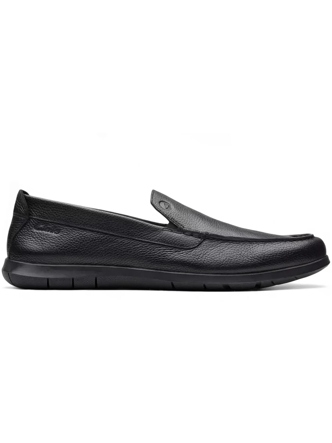 Мужские лоферы из кожи Clarks Flexway Step — изображение 1 из 1, черный