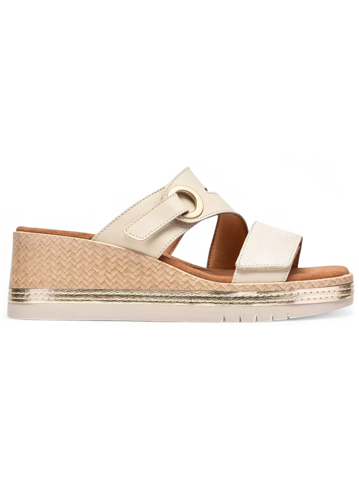 Женские сандалии-слайды Clarks Kidiki Cove — изображение 1 из 1, кремовый