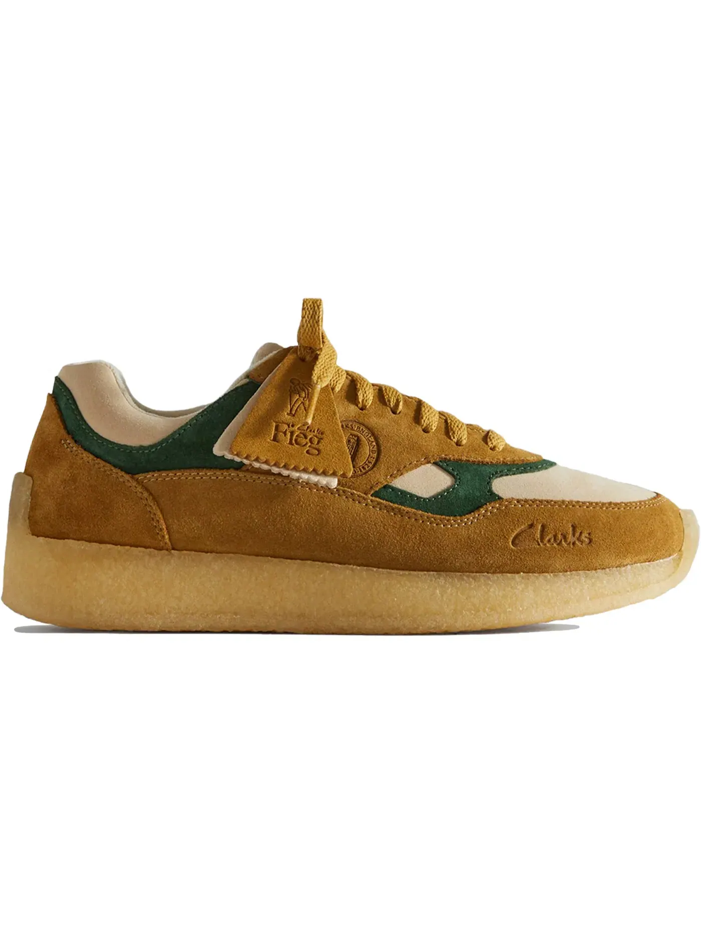 Мужские кроссовки Lifestyle Lockhill Clarks — изображение 1 из 1, горчичный