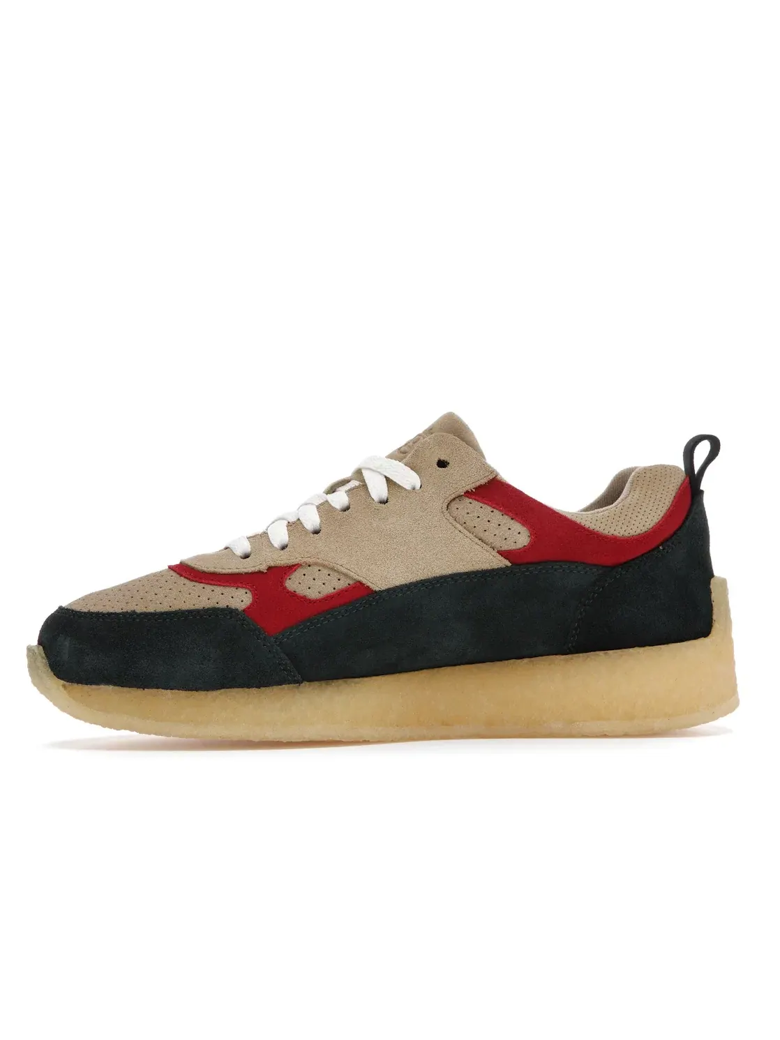 Мужские кроссовки Lifestyle с принтом Clarks Lockhill Clarks — изображение 3 из 4, бежевый/зеленый/красный