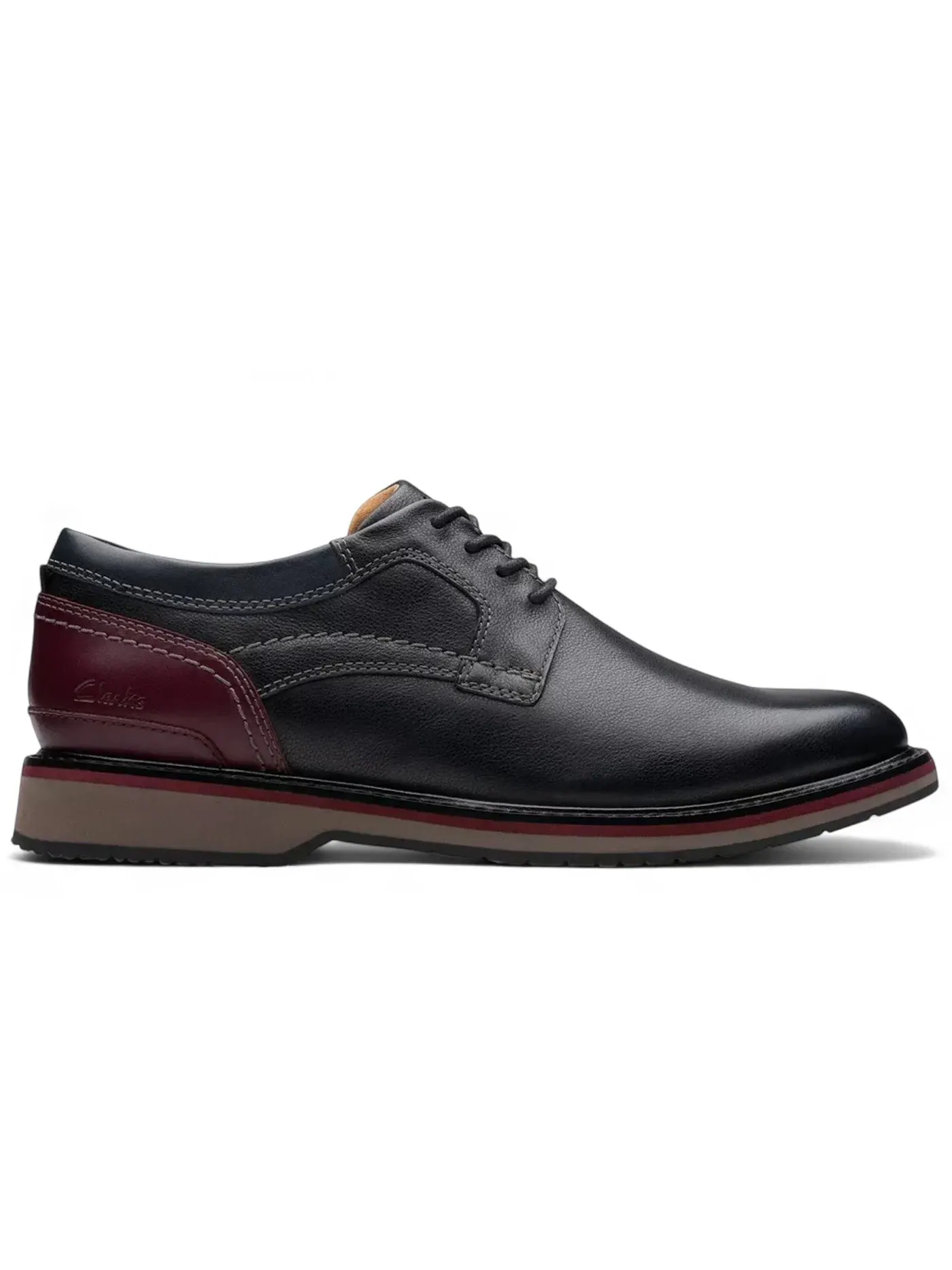 Мужские оксфорды из кожи Модель Clarks Monahan Plain Clarks — изображение 1 из 1, черный