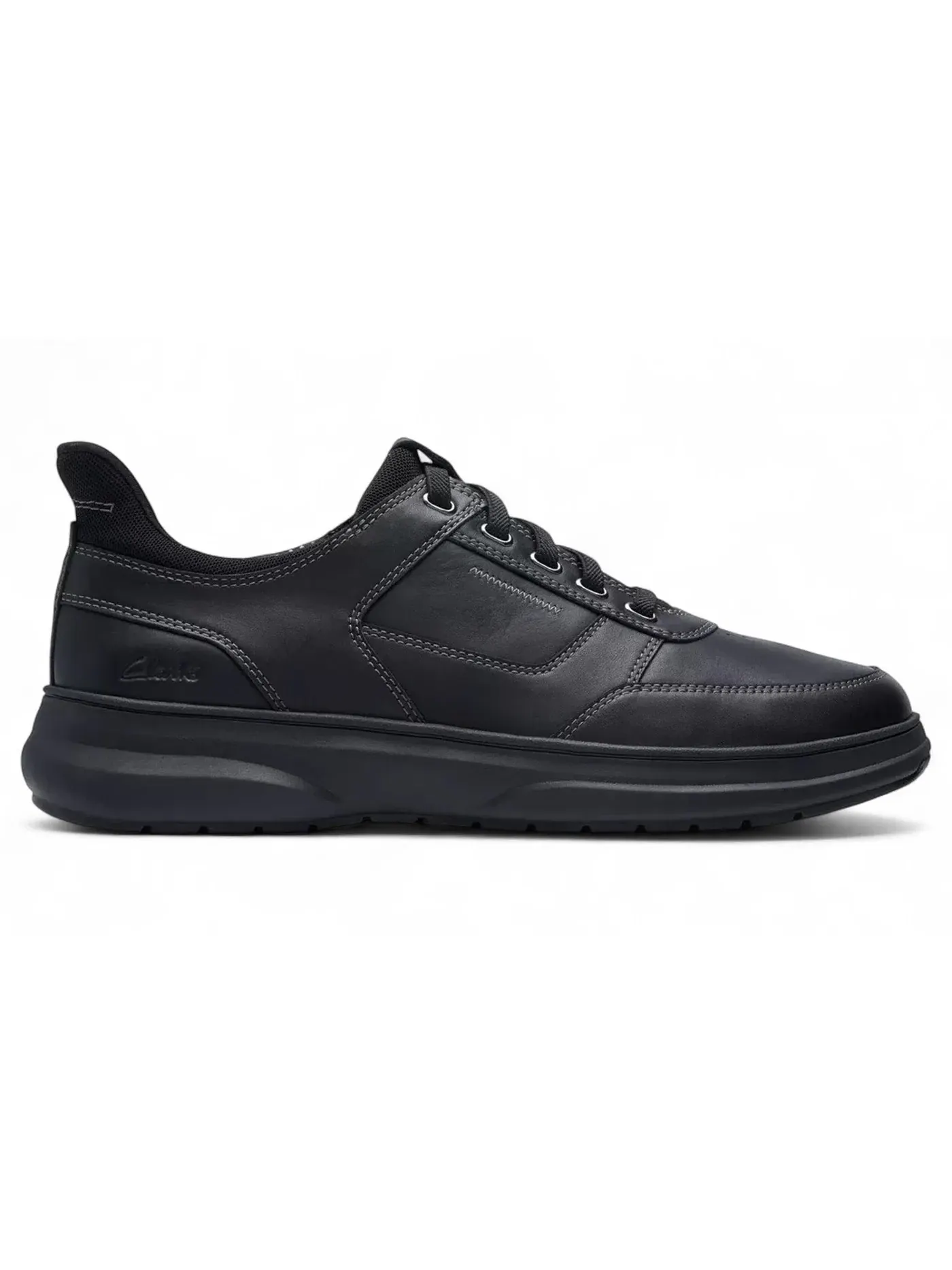 Мужские кроссовки кожаные Clarks Mullan Easy — изображение 1 из 1, черный