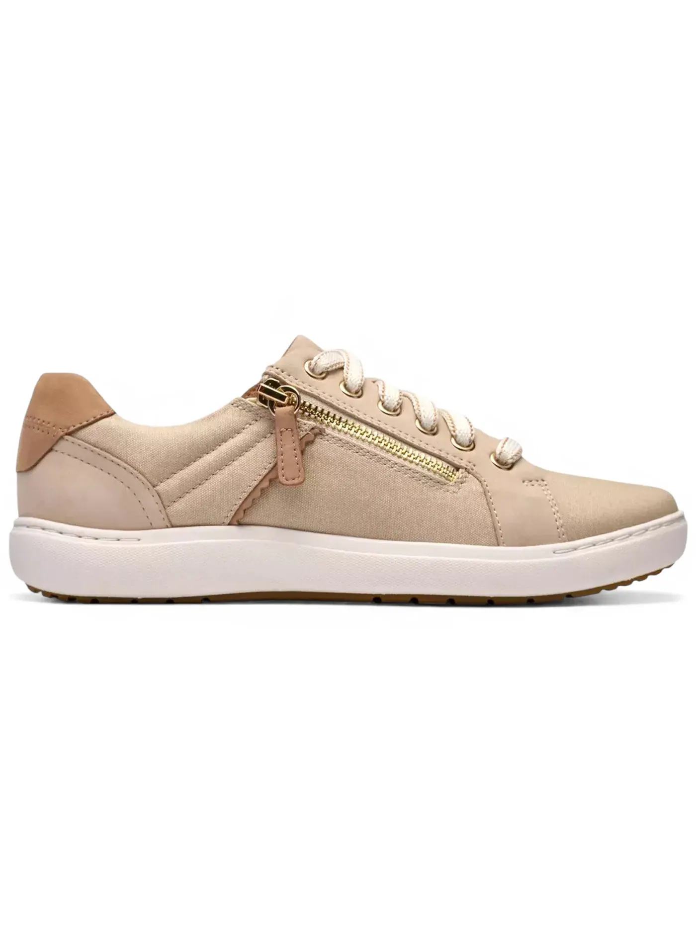 Женские кроссовки Lifestyle Clarks Nalle Zen — изображение 1 из 1, бежевый