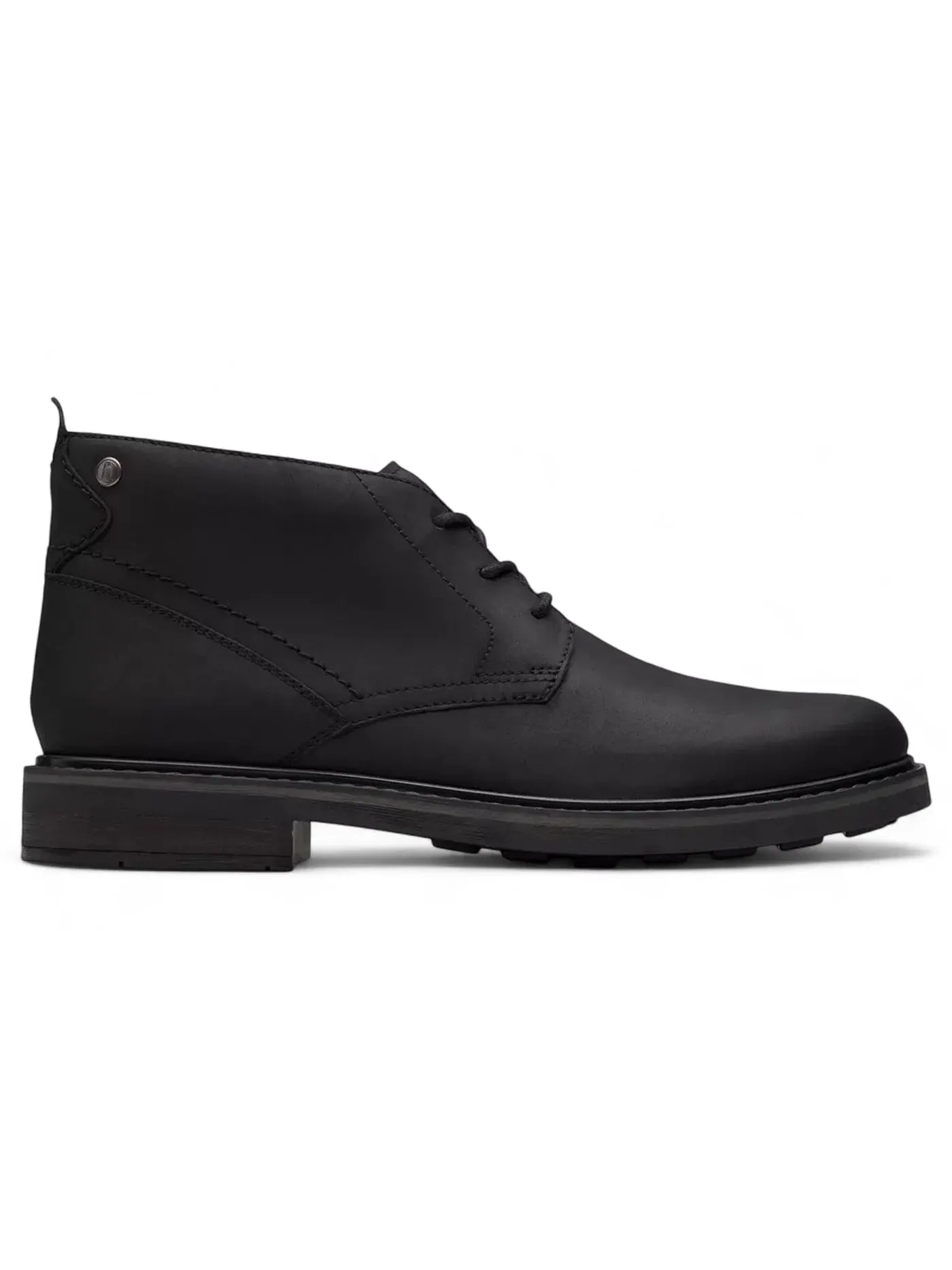 Мужские ботинки кожаные Clarks Newford Mid — изображение 1 из 1, черный