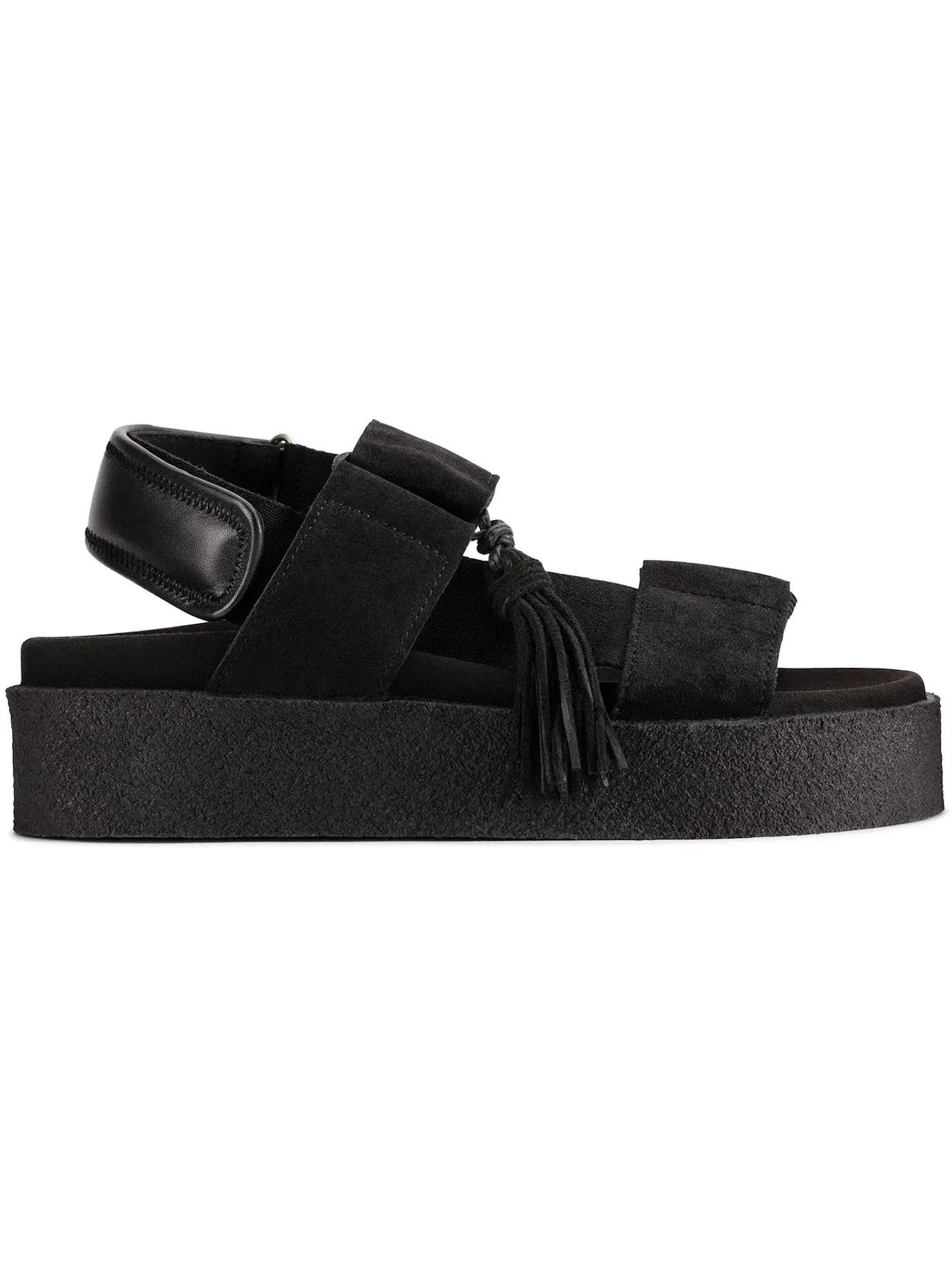 Женские сандалии с открытым носком Clarks Originals Crepe Sandal — изображение 1 из 1, черный/черный