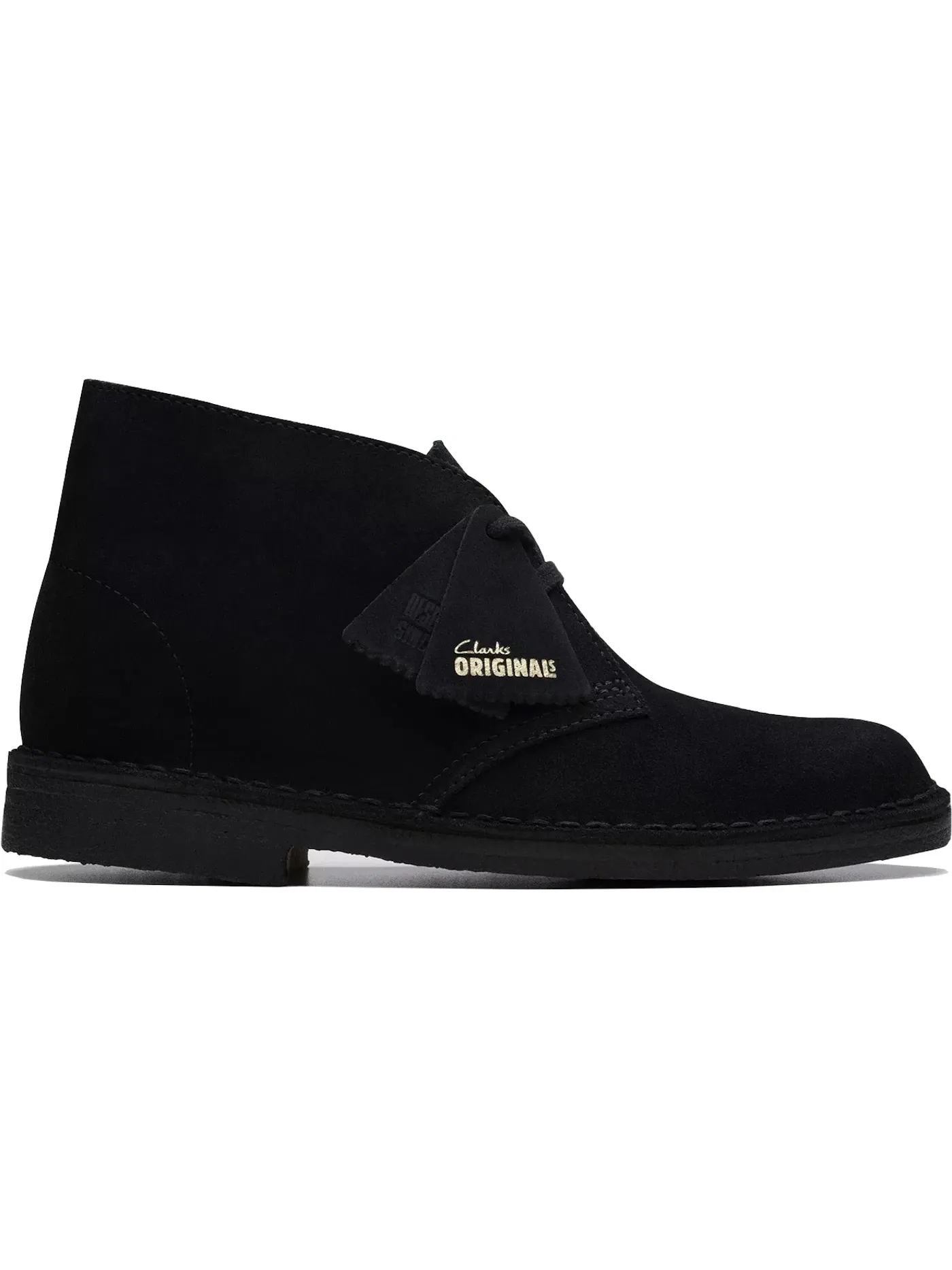 Женские ботинки из замши Desert Boot Clarks Originals — изображение 1 из 1, черный