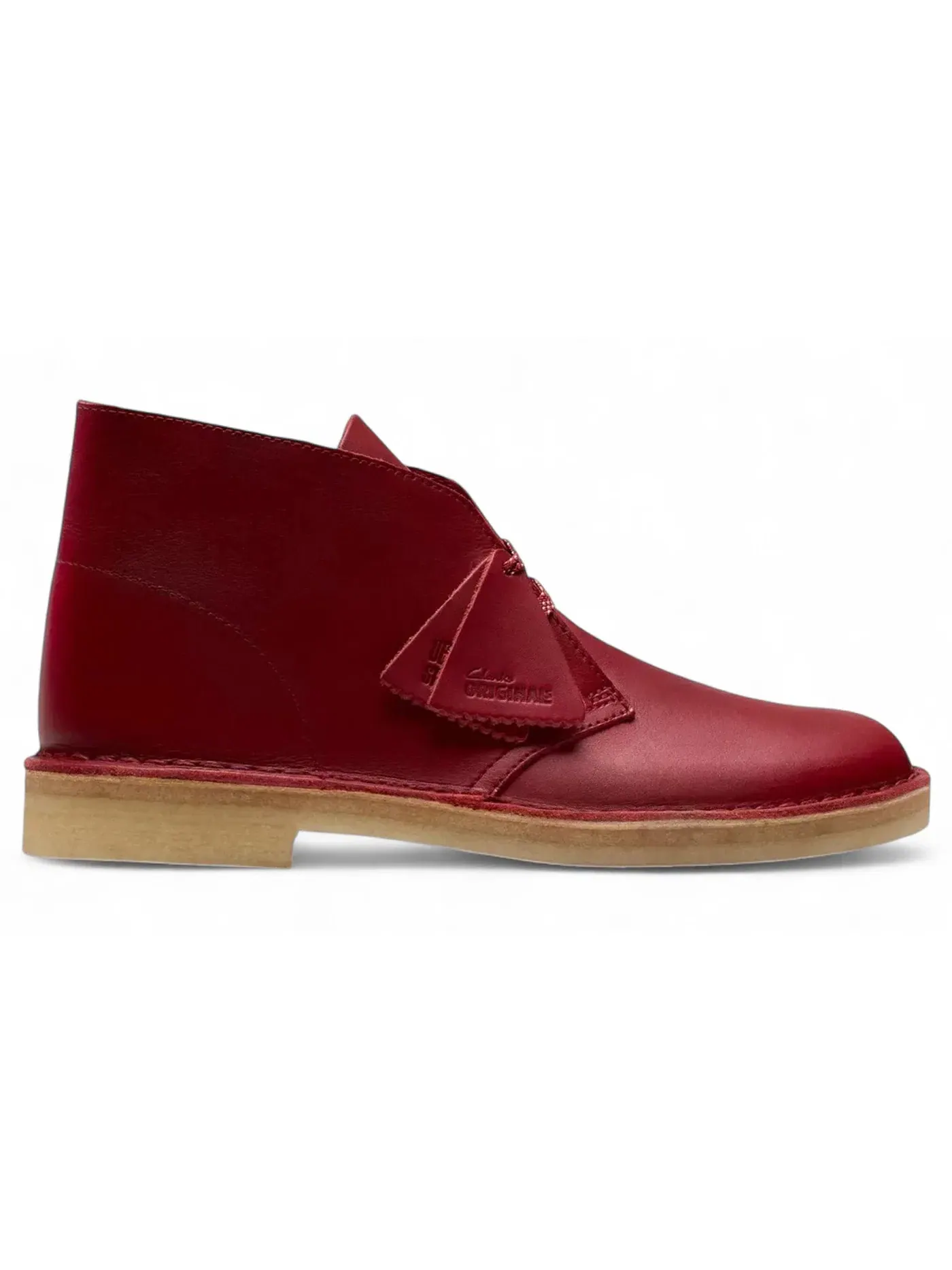 Мужские ботинки из кожи Desert Boot Clarks Originals — изображение 1 из 1, темный красный