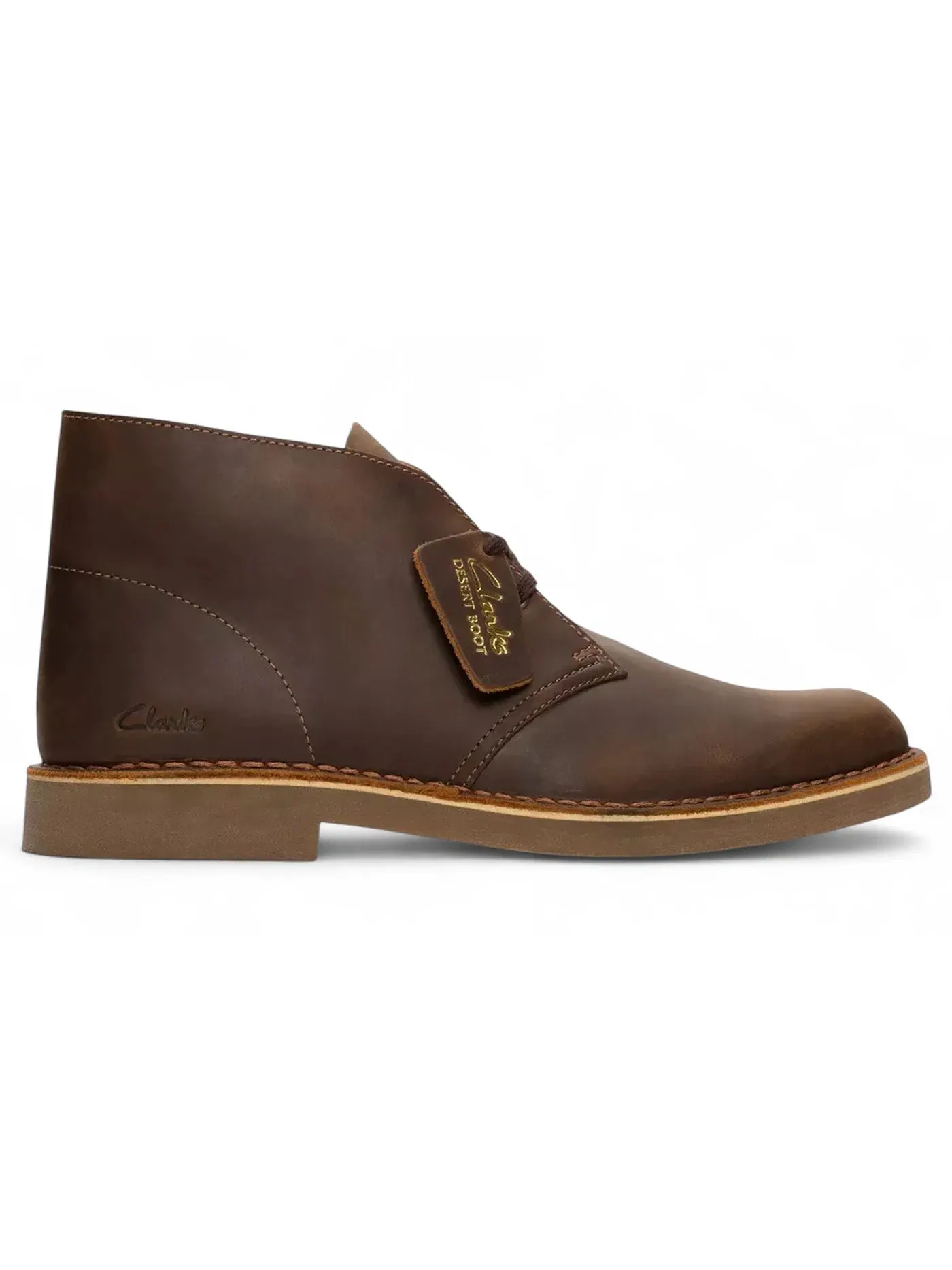 Мужские ботинки из кожи Beeswax Clarks Originals Desert Boot Evo — изображение 1 из 1, бежевый