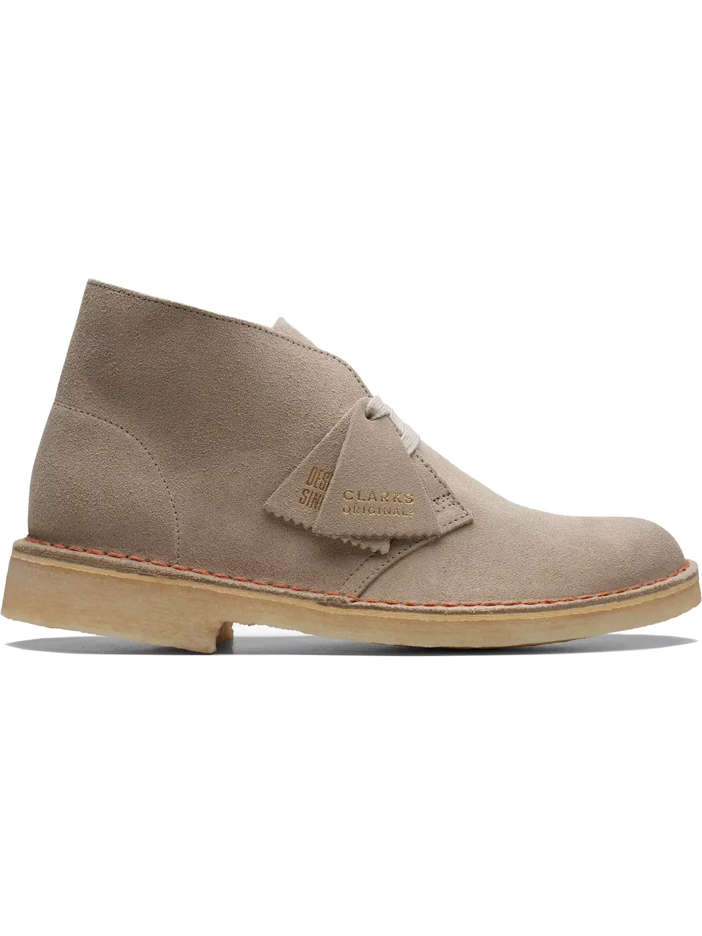 Женские ботинки из замши Desert Boot Clarks Originals — изображение 1 из 1, бежевый