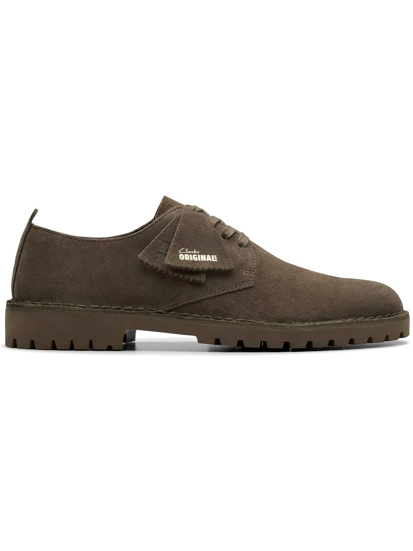 Мужские лоферы замшевые Clarks Originals Desert Rock Lo — изображение 1 из 1, серый
