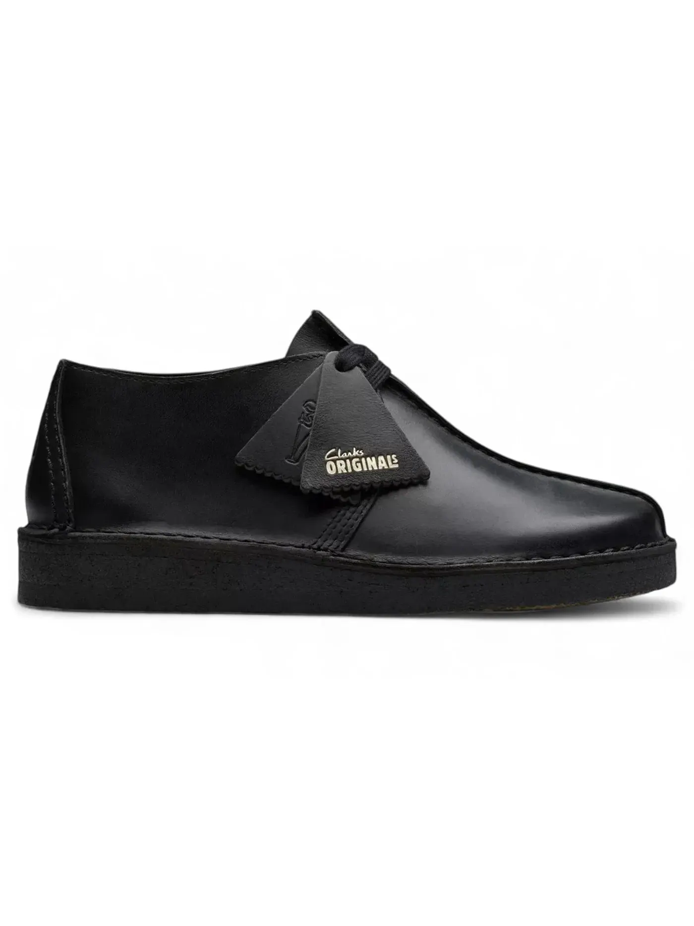 Женские оксфорды из гладкой кожи Clarks Originals Desert Trek — изображение 1 из 1, черный