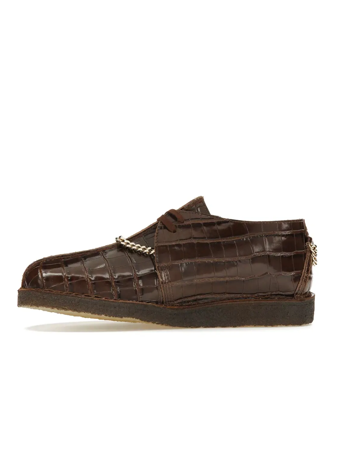 Мужские оксфорды замшевые Clarks Originals Desert Trek Supreme Martine Rose — изображение 3 из 4, коричневый/золотистый