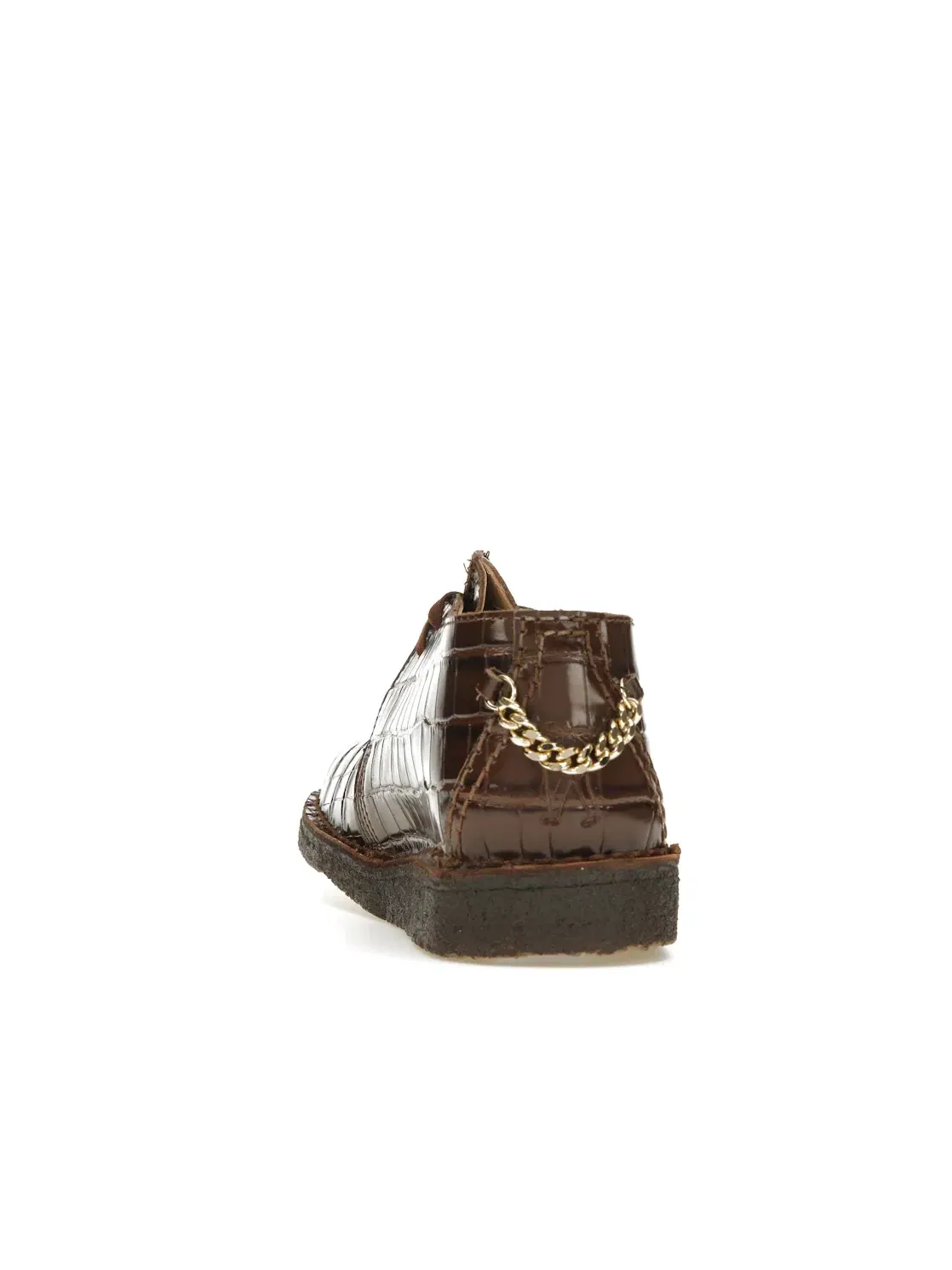 Мужские оксфорды замшевые Clarks Originals Desert Trek Supreme Martine Rose — изображение 4 из 4, коричневый/золотистый