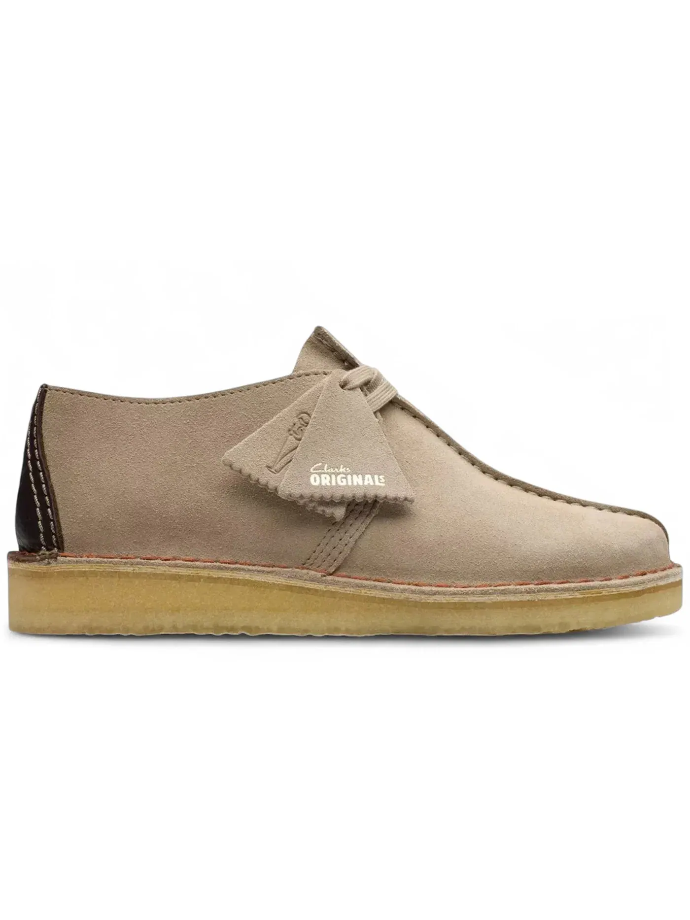 Женские оксфорды из замши Desert Trek Clarks — изображение 1 из 1, песочный