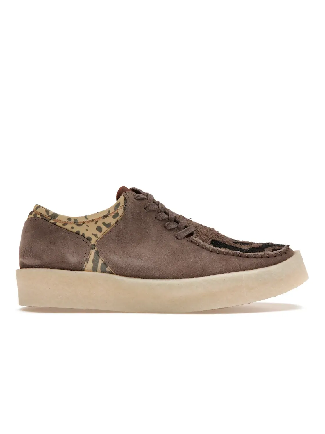 Мужские лоферы с принтом Clarks Originals Mud Moss Lugger Cupsole Salehe Bembury — изображение 1 из 4, серый/черный
