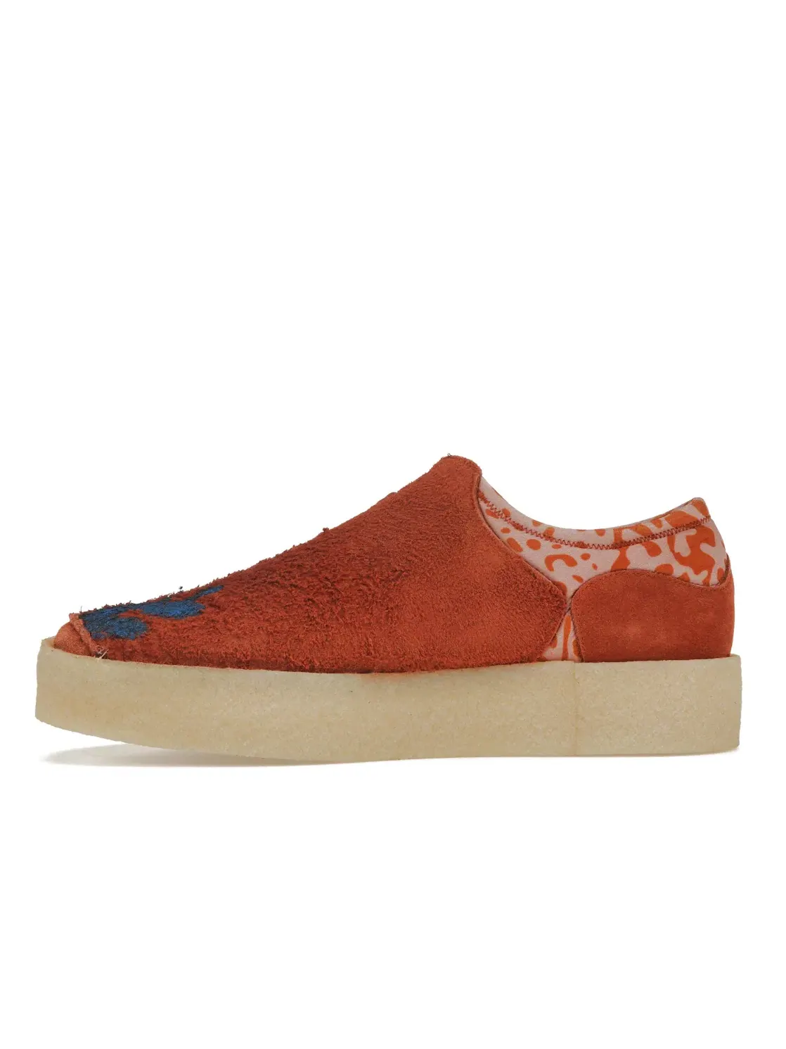 Мужские лоферы с принтом Clarks Originals Mud Moss Lugger Cupsole Salehe Bembury — изображение 3 из 4, оранжевый/синий