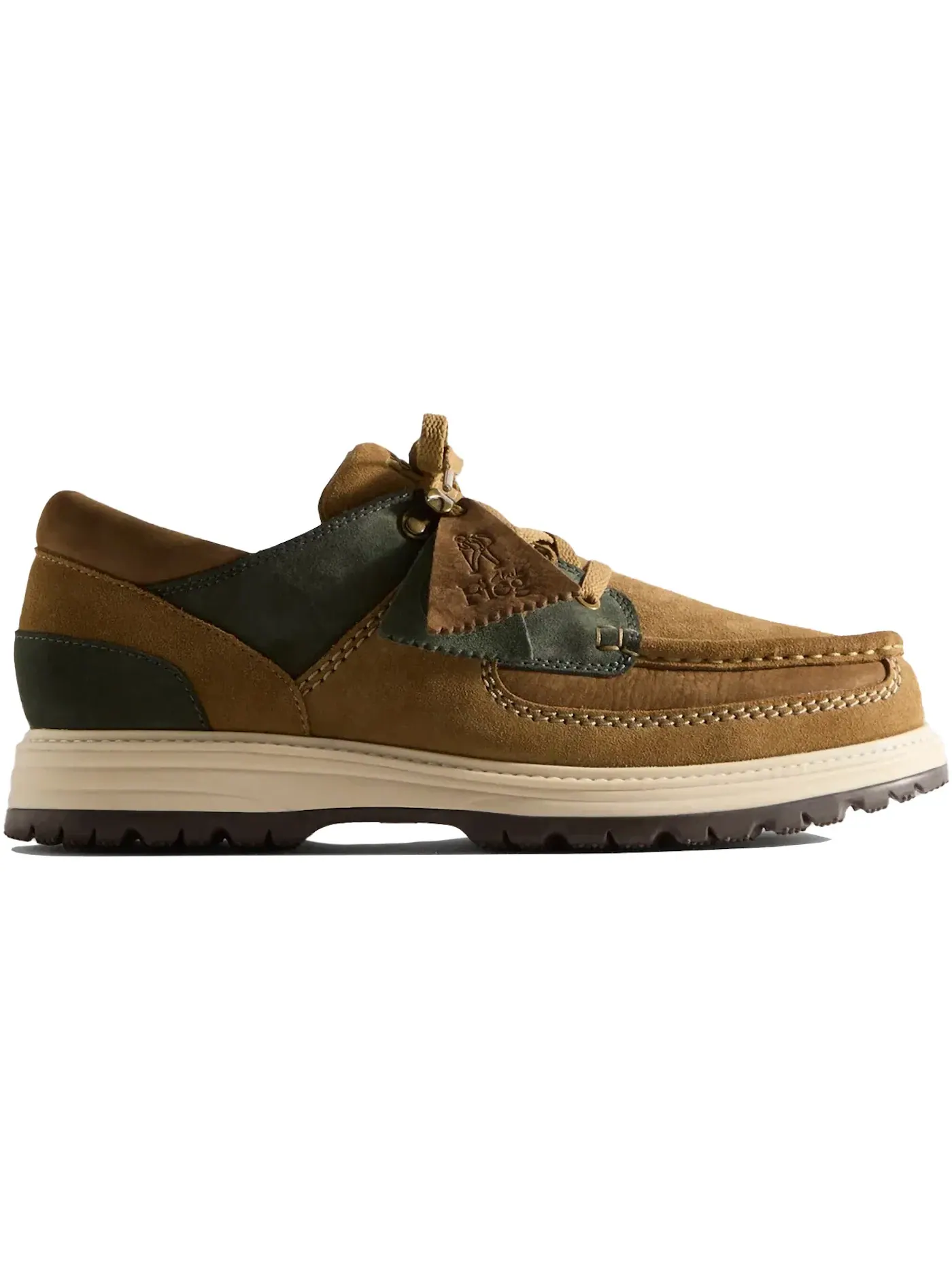 Мужские оксфорды с кожаным верхом Clarks Originals Sunderland — изображение 1 из 1, коричневый/зеленый