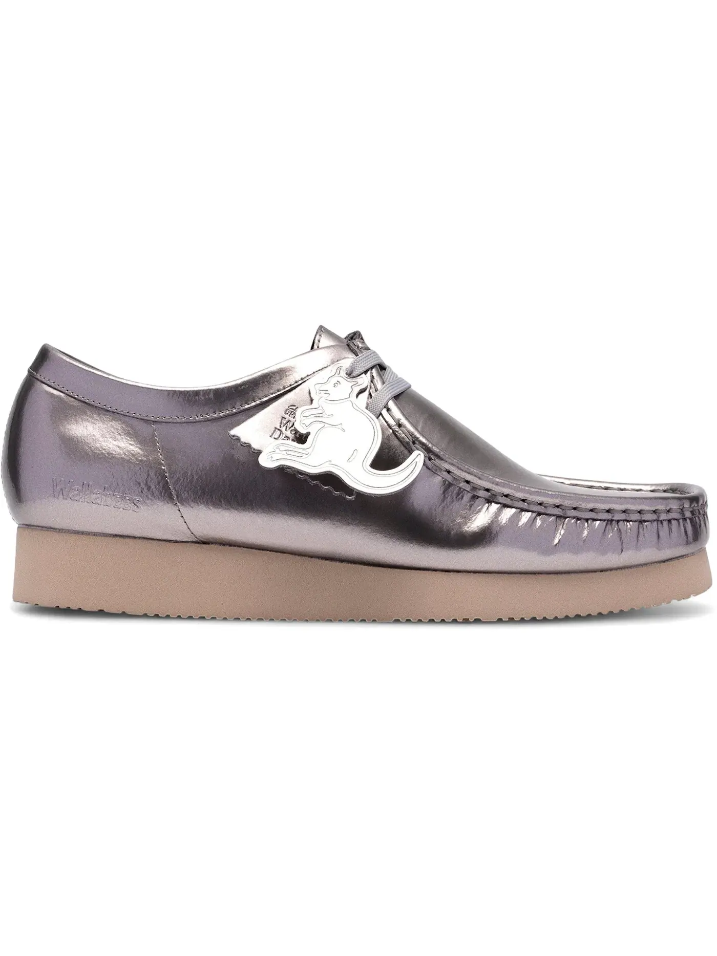 Мужские оксфорды Clarks Originals Wallabee — изображение 1 из 1, серебристый