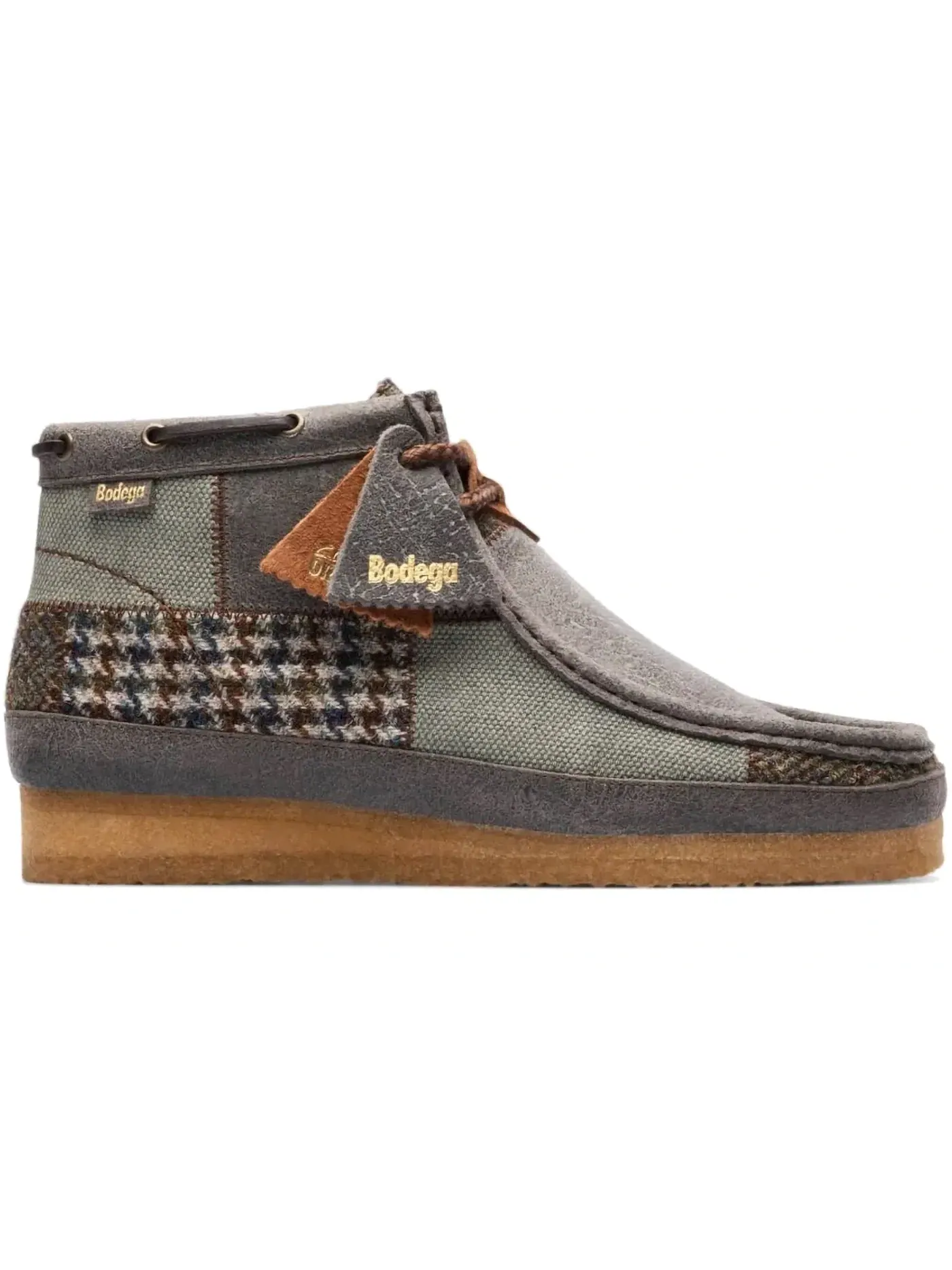 Мужские ботинки с мокасиновым верхом Clarks Originals Wallabee 3.0 Patchwork — изображение 1 из 1, мульти