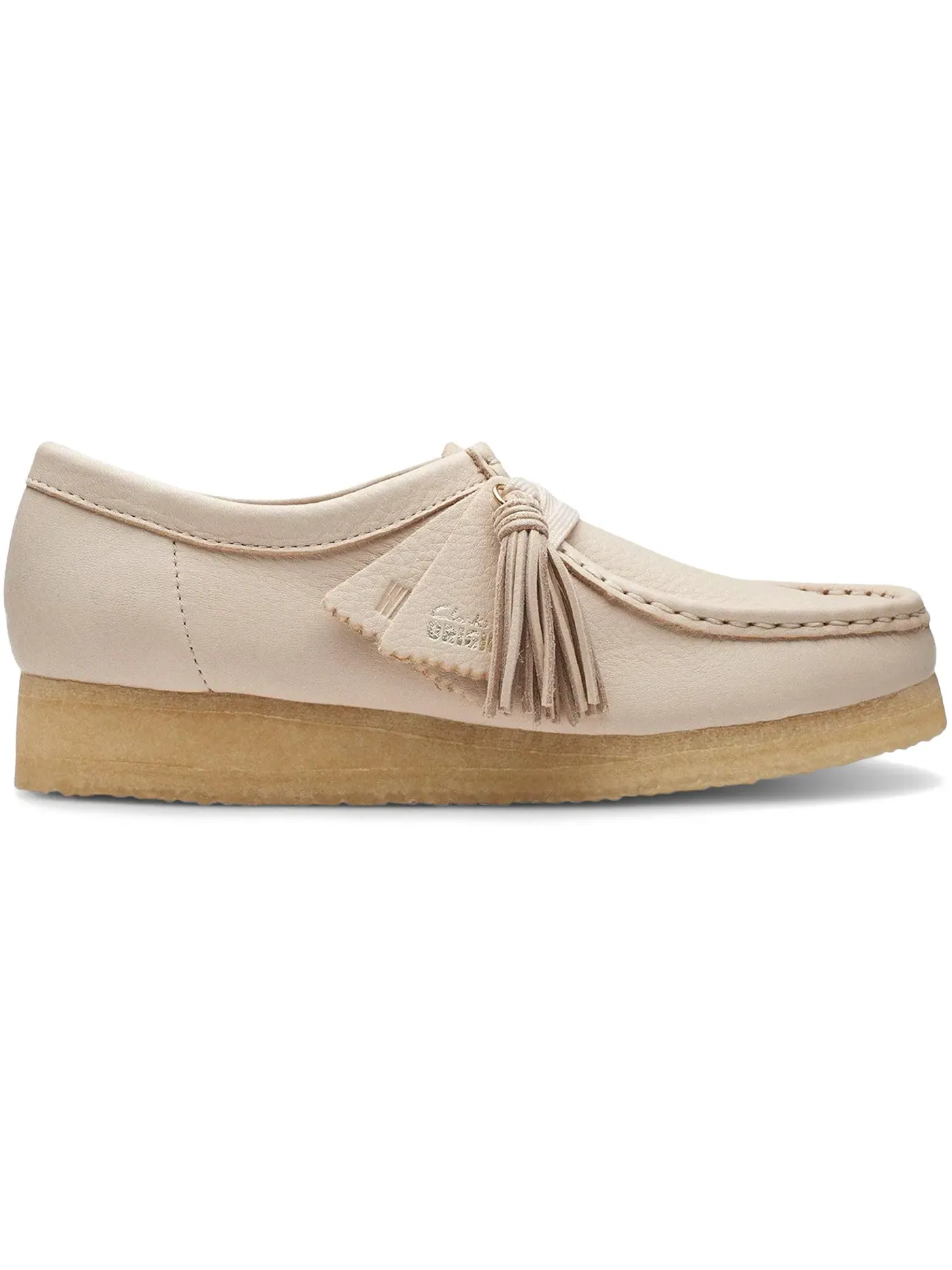 Женские ботинки замшевые Clarks Originals Wallabee — изображение 1 из 1, бежевый