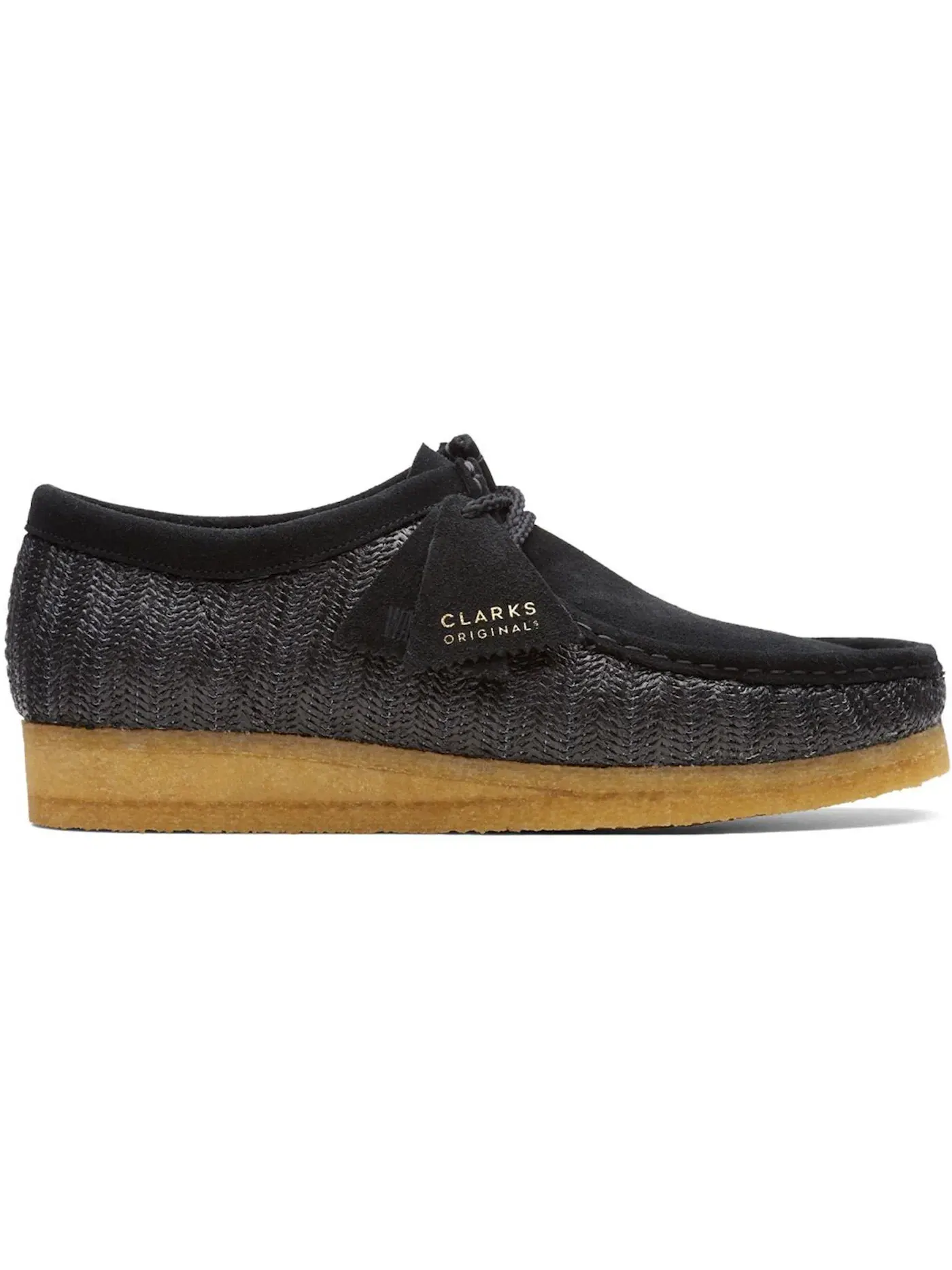 Мужские ботинки с замшевым верхом Clarks Originals Wallabee — изображение 1 из 1, черный/черный