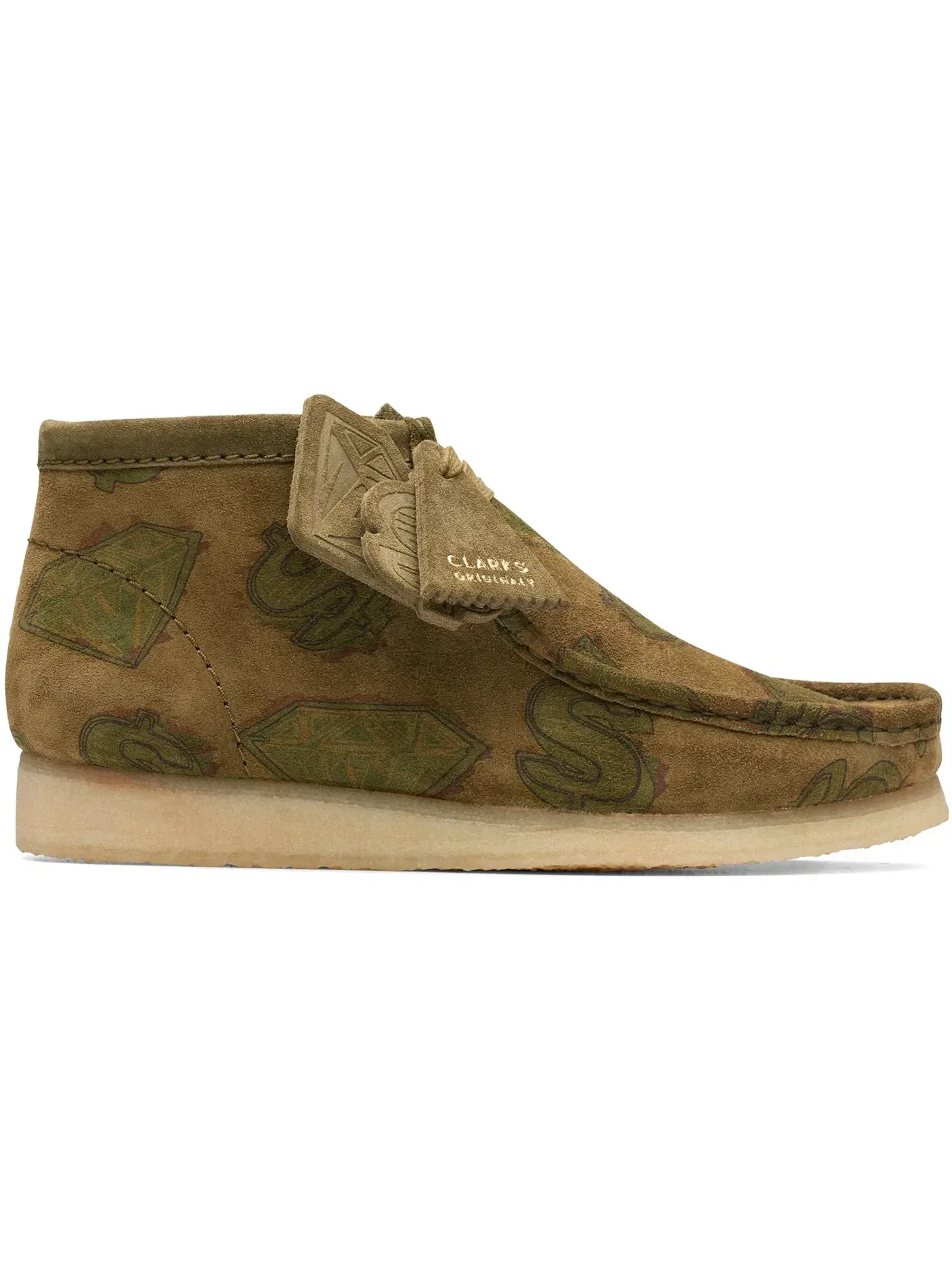 Мужские ботинки Wallabee Boot Clarks Originals Wallabee Boot Billionaire Boys Club Diamonds & Dollars — изображение 1 из 1