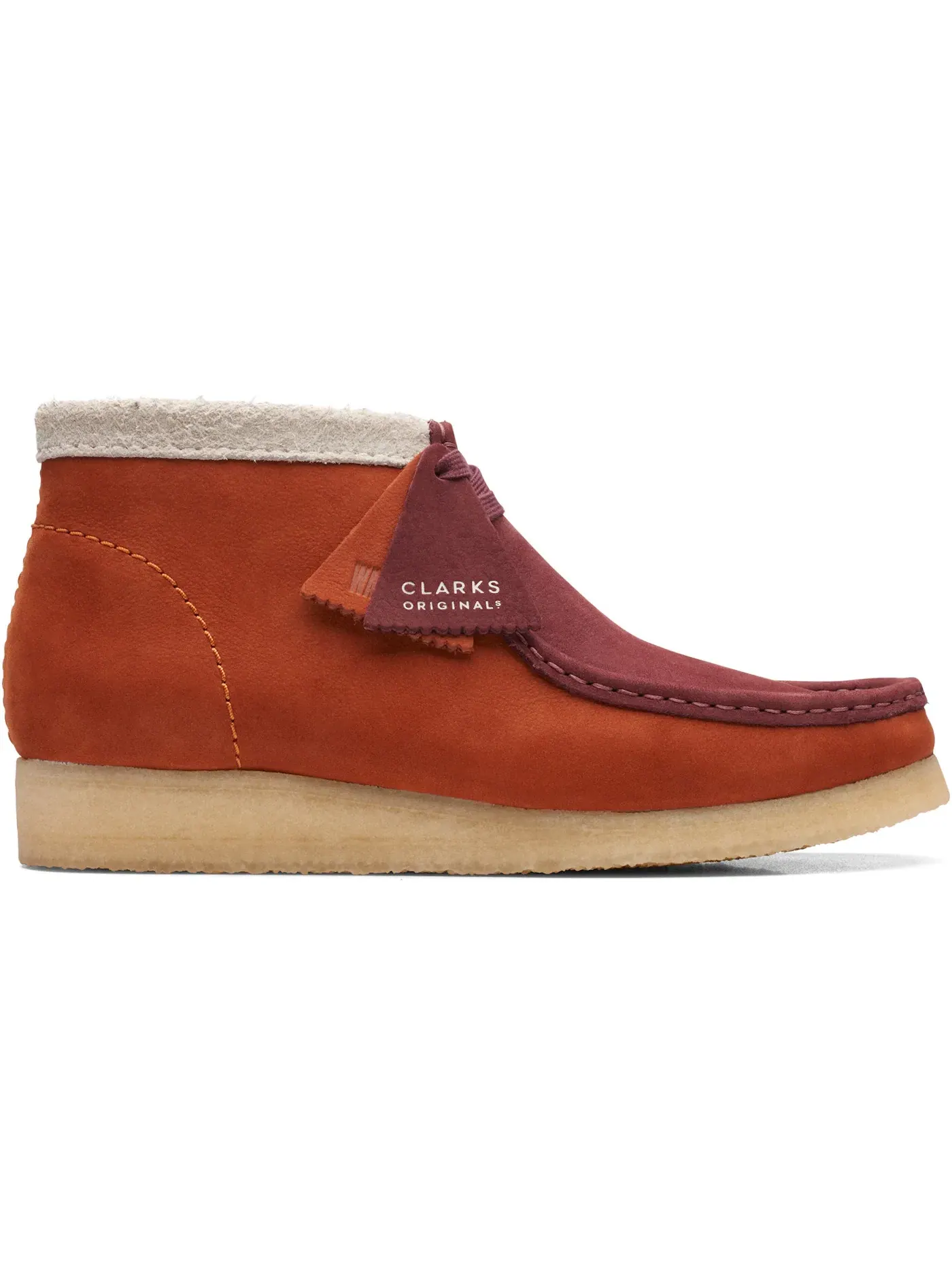 Мужские ботинки замшевые Wallabee Boot Clarks Originals — изображение 1 из 1, темный оранжевый