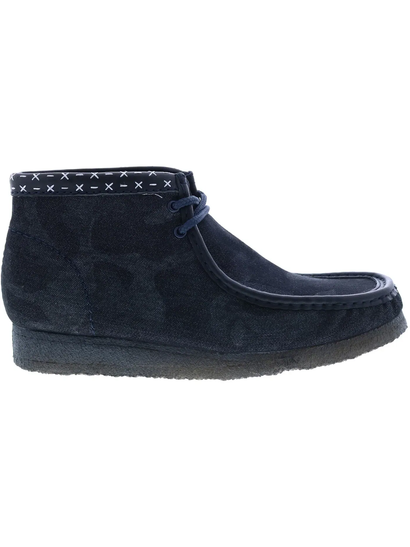 Мужские ботинки Wallabee Boot Clarks — изображение 1 из 1, джинсовый синий синий