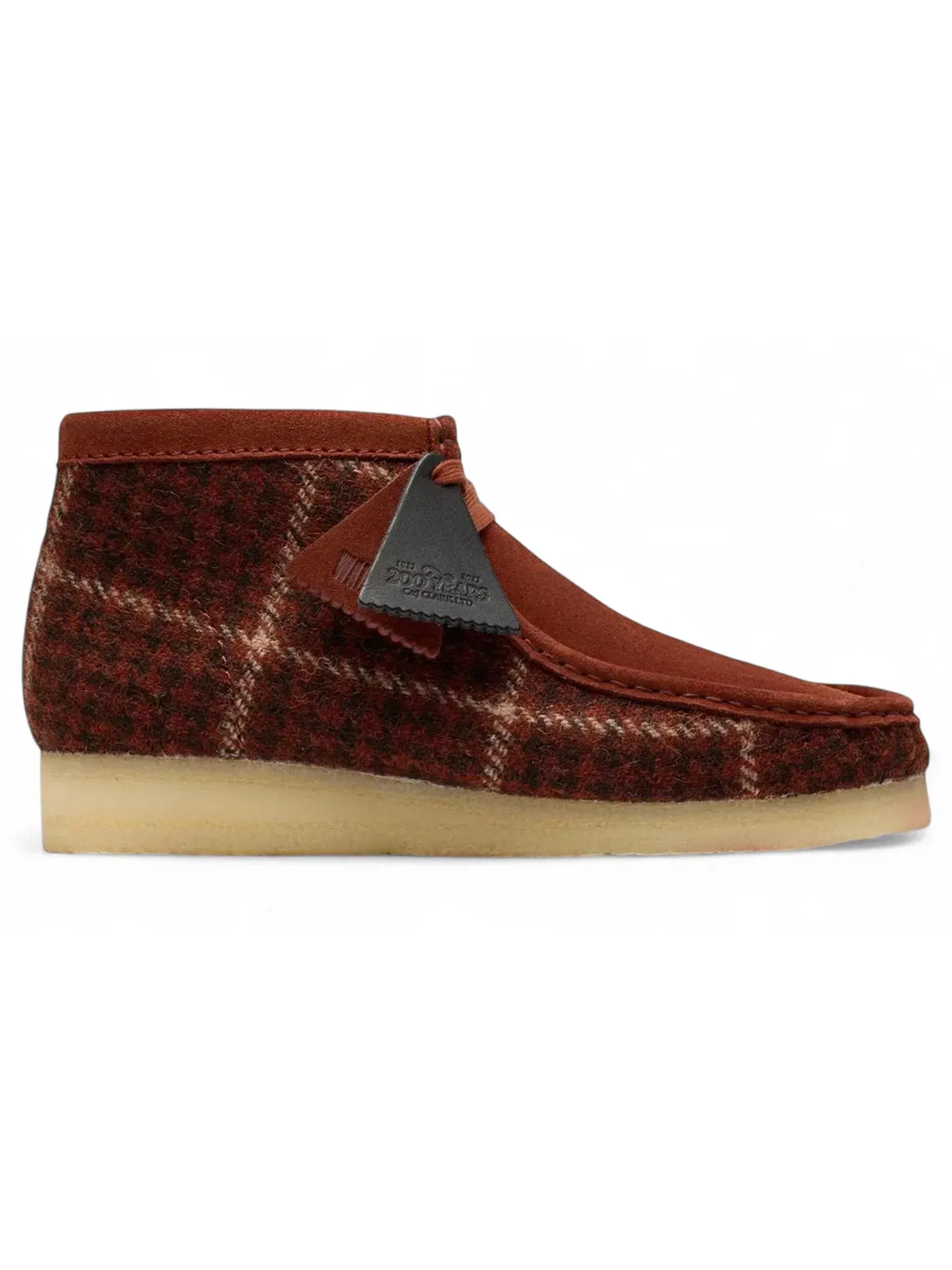 Мужские ботинки из твида Clarks Originals Wallabee Boot, Rust Tweed Combination — изображение 1 из 1